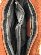 Borsa Zaino PAPAVERO - in Vera Pelle Martellata Made in Italy