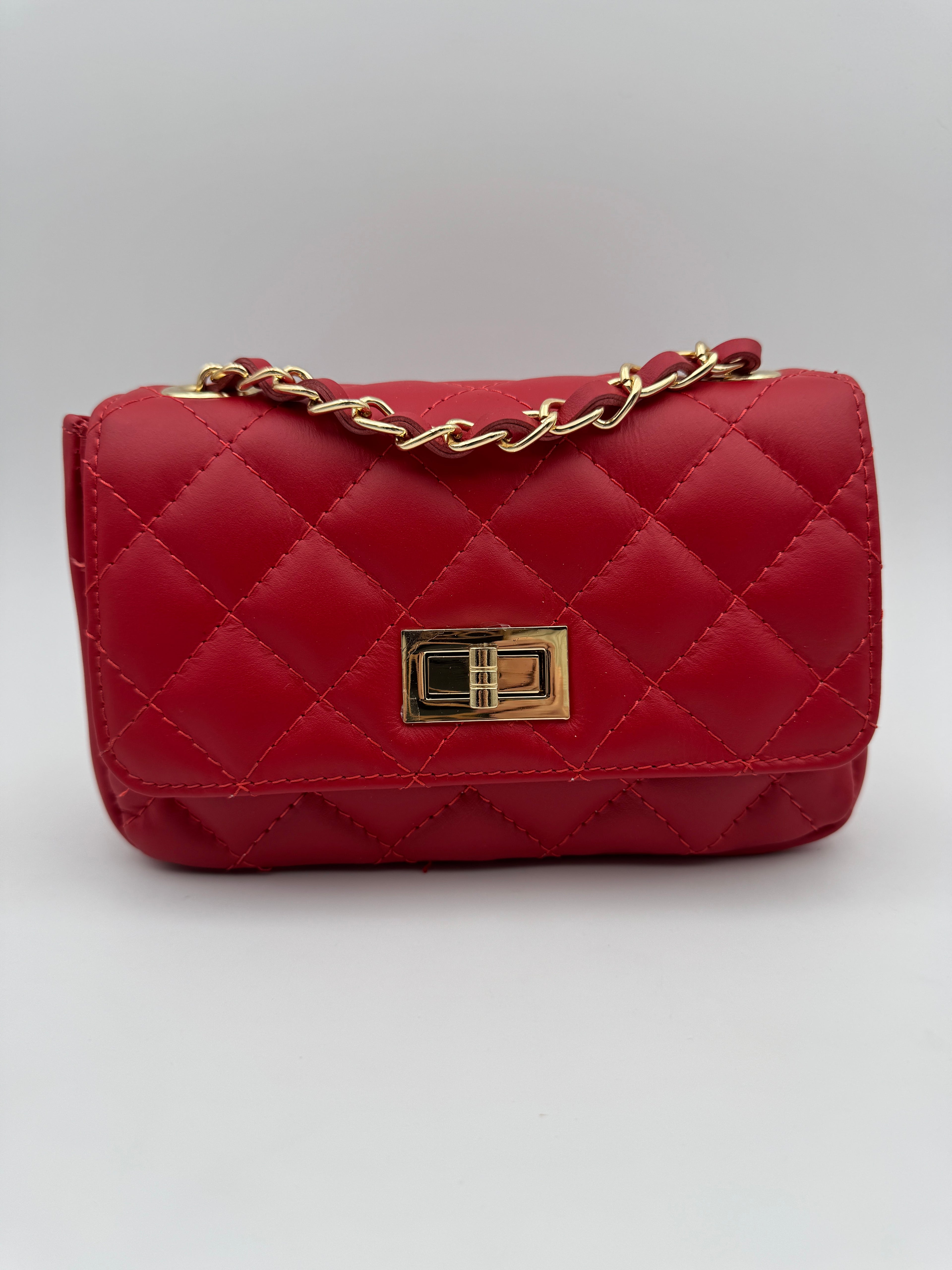 Borsa ORCHIDEA - in Vera Pelle Martellata Made in Italy