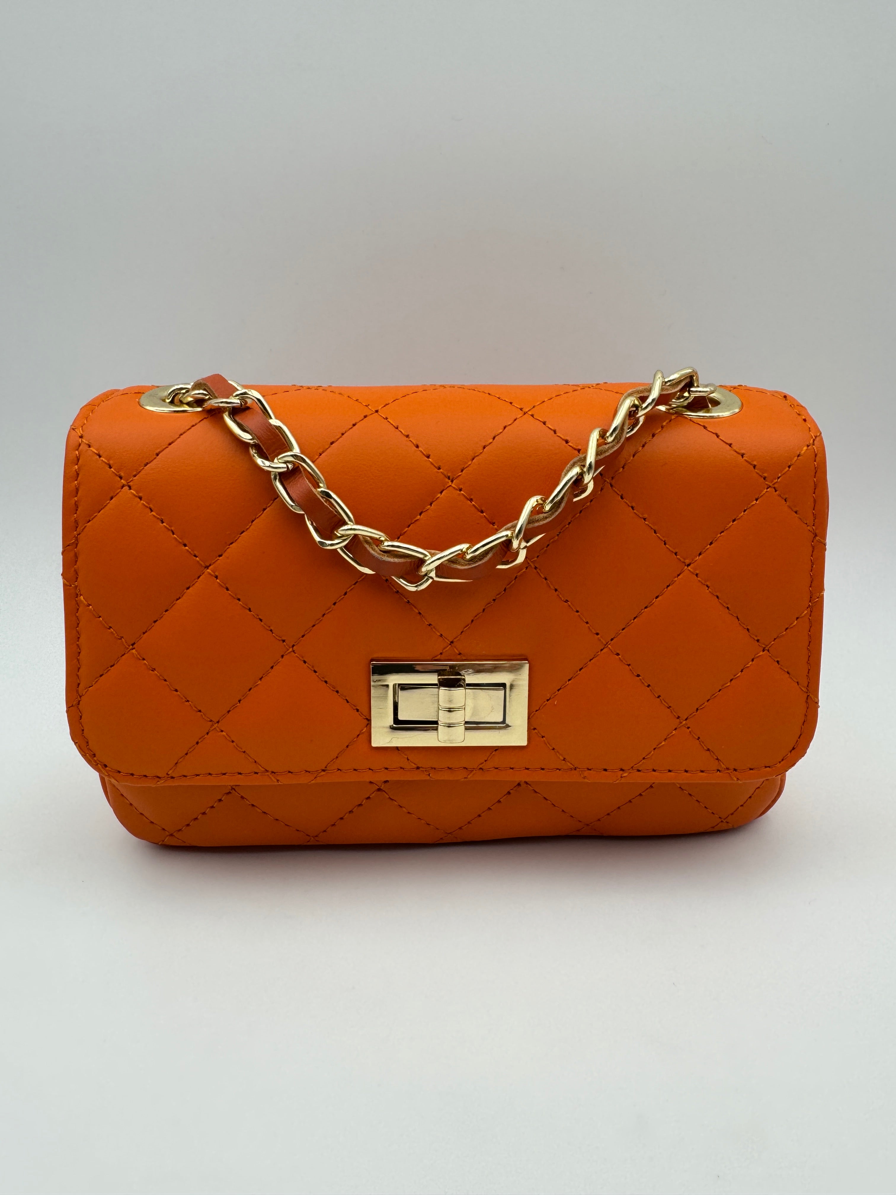 Borsa ORCHIDEA - in Vera Pelle Martellata Made in Italy