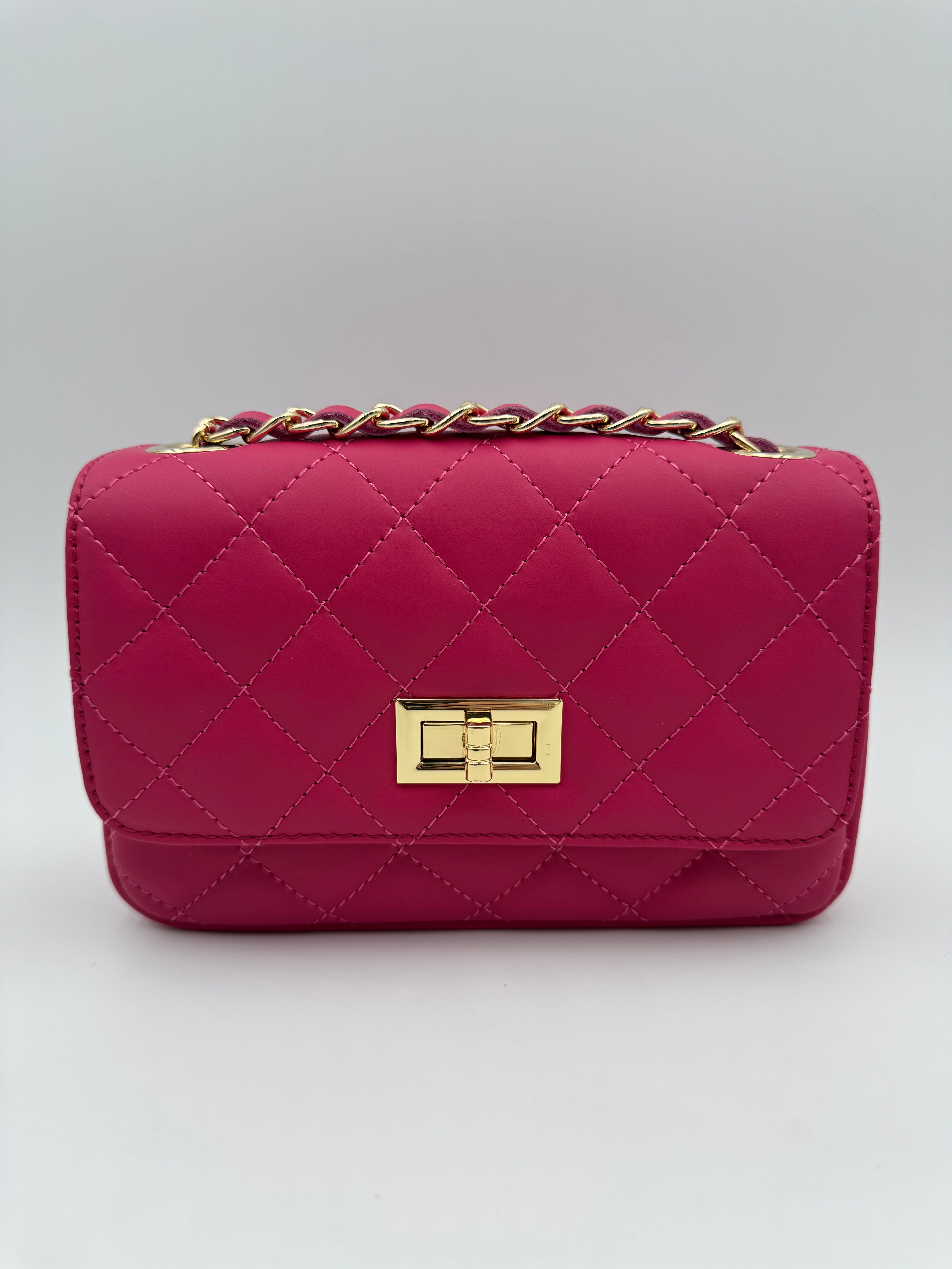 Borsa ORCHIDEA - in Vera Pelle Martellata Made in Italy