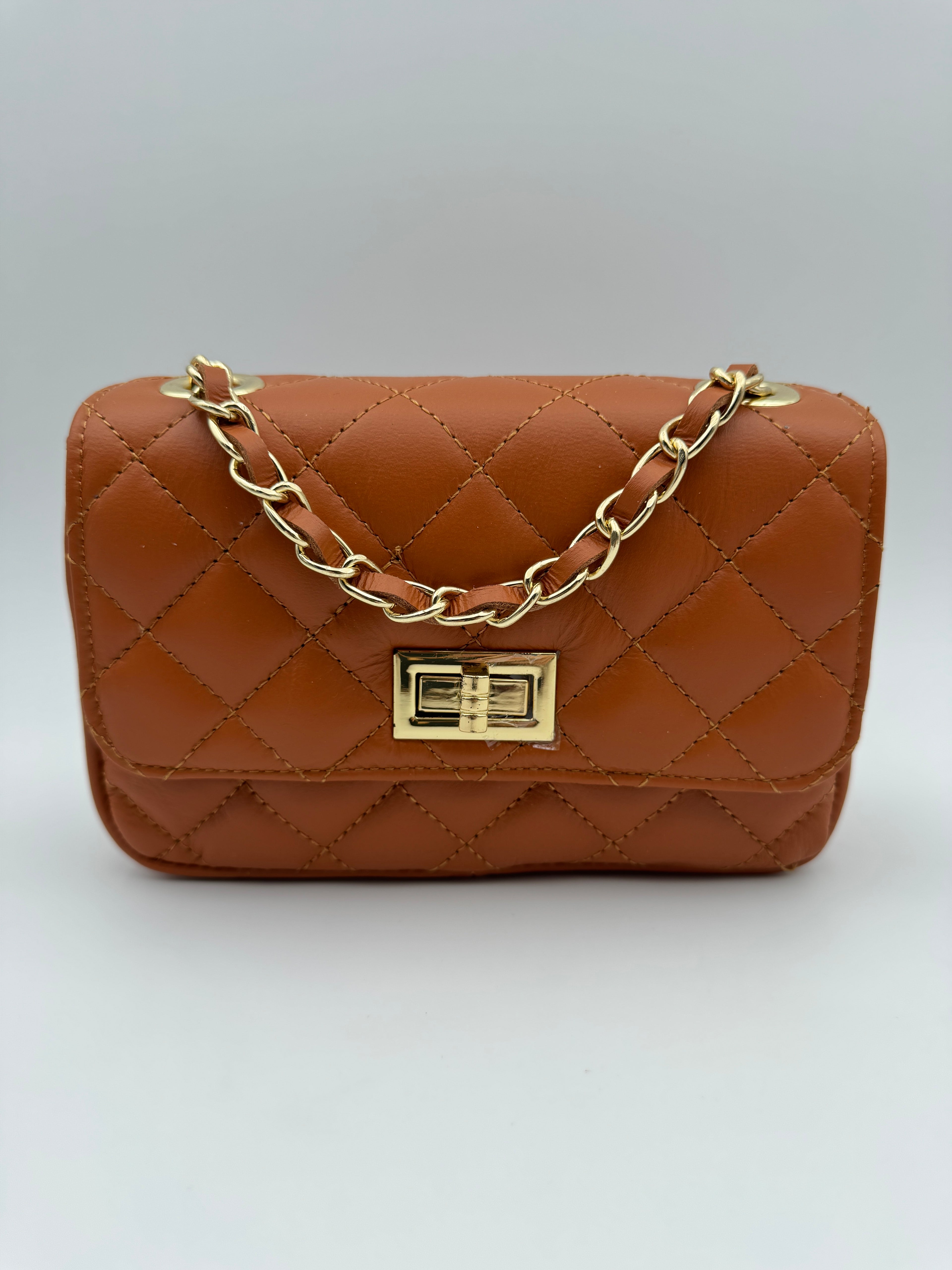 Borsa ORCHIDEA - in Vera Pelle Martellata Made in Italy