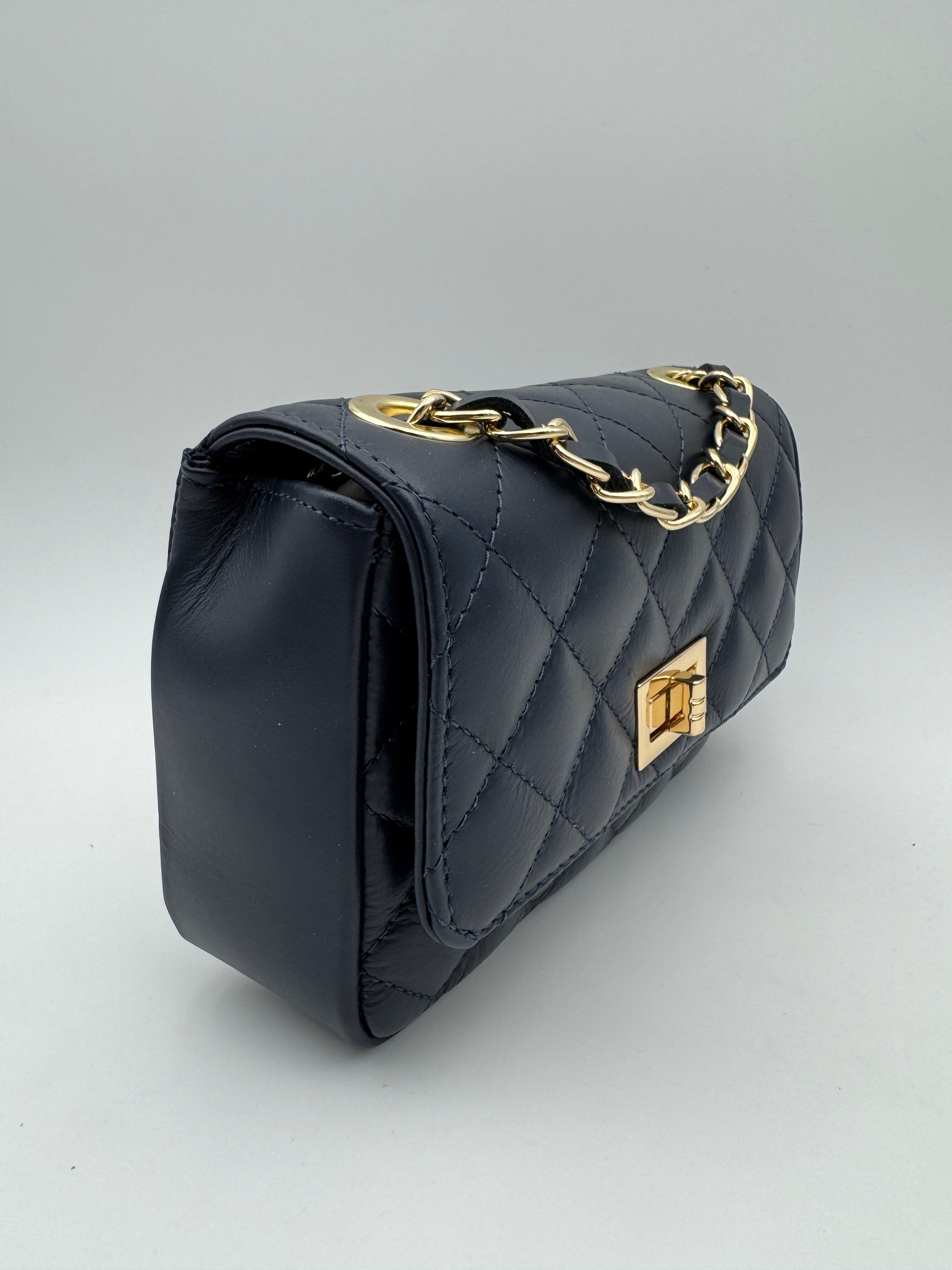 Borsa ORCHIDEA - in Vera Pelle Martellata Made in Italy