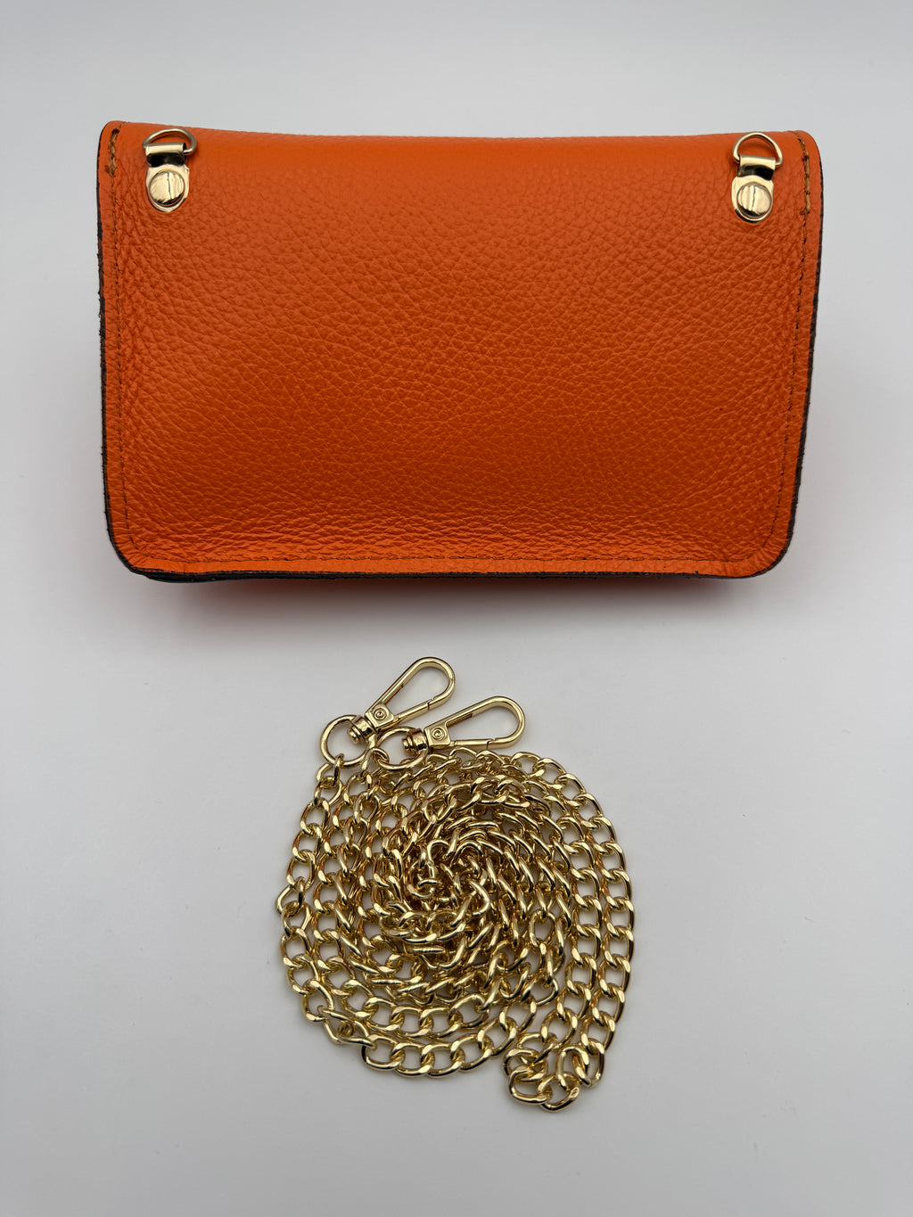 Pochette CAMPANULA - in Vera Pelle Martellata Made in Italy