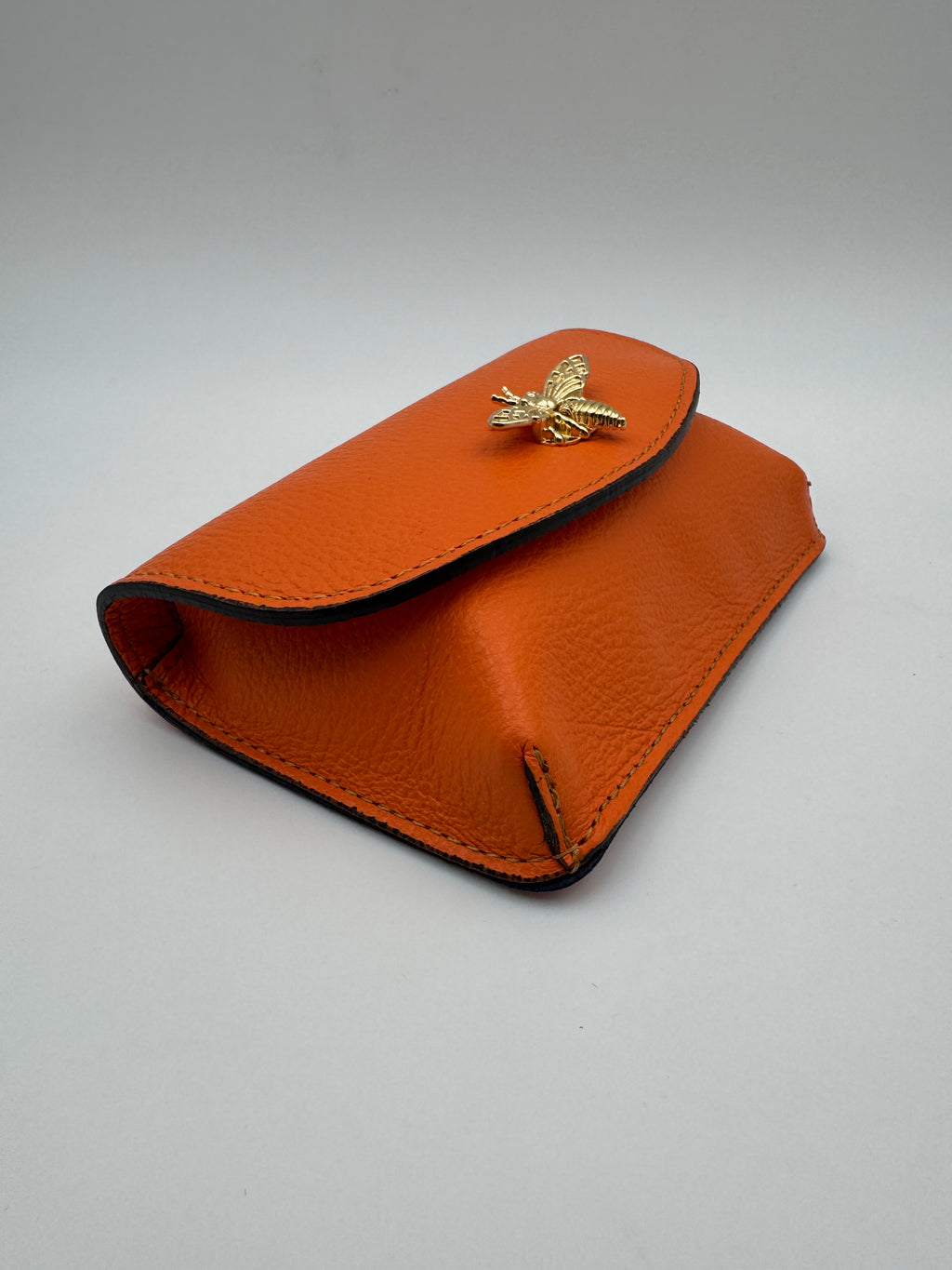 Pochette CAMPANULA - in Vera Pelle Martellata Made in Italy