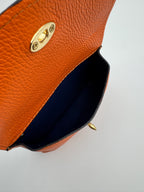 Pochette CAMPANULA - in Vera Pelle Martellata Made in Italy