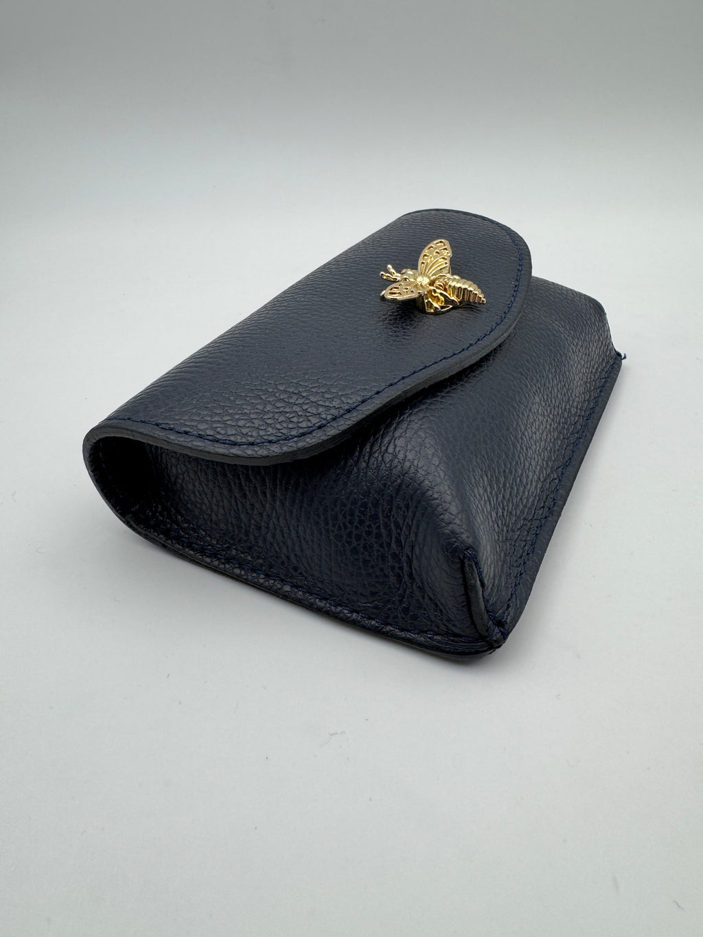Pochette CAMPANULA - in Vera Pelle Martellata Made in Italy