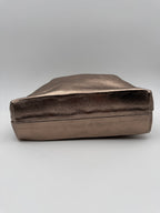 Borsa Pouch PEONIA - in Vera Pelle Martellata Made in Italy