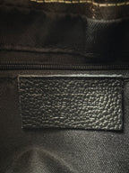 Borsa Pouch PEONIA - in Vera Pelle Martellata Made in Italy