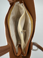 Borsa Zaino PAPAVERO - in Vera Pelle Martellata Made in Italy