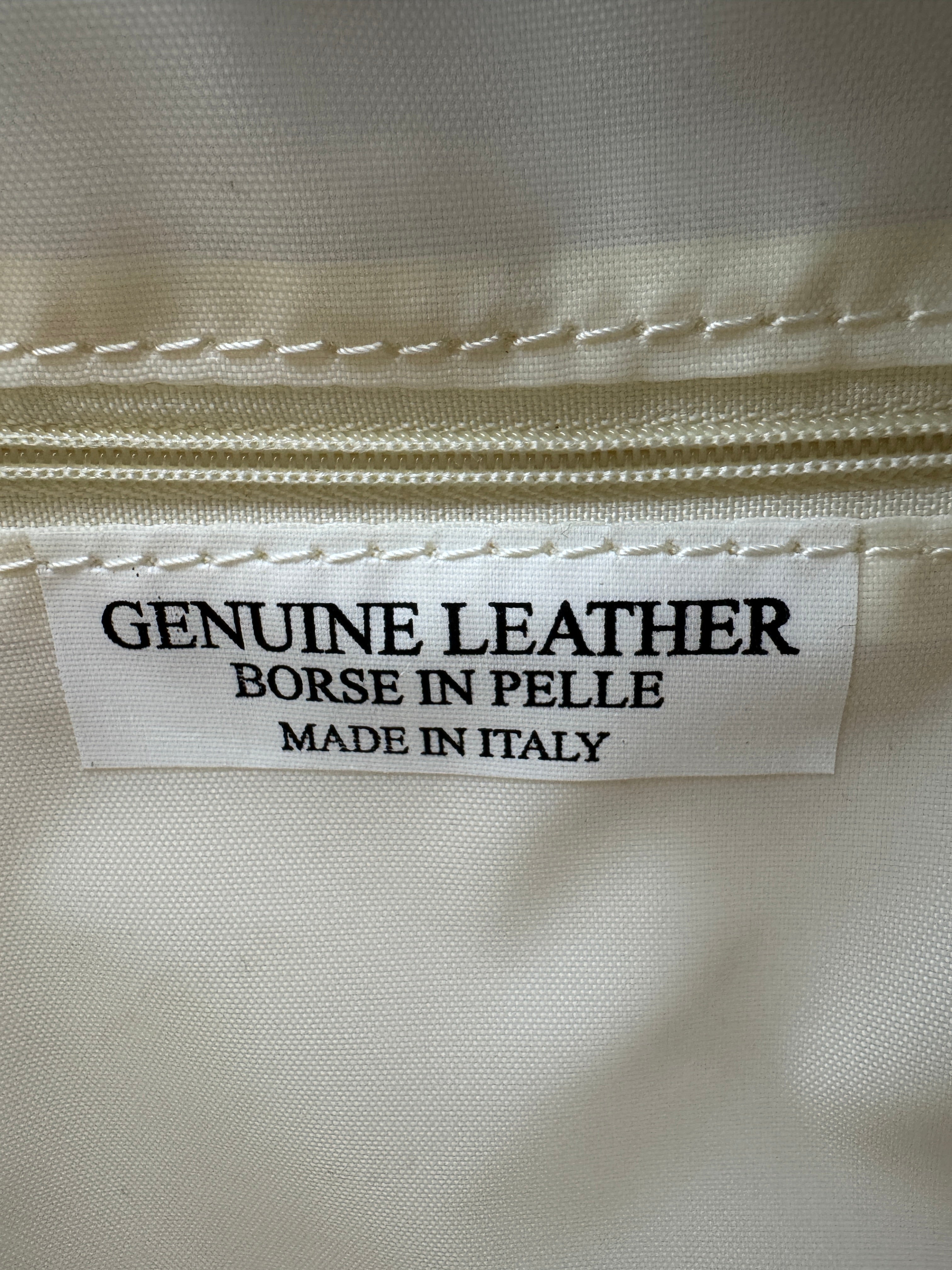 Borsa Zaino PAPAVERO - in Vera Pelle Martellata Made in Italy