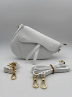 Borsa a Tracolla CAMELIA - In Vera Pelle Martellata Made in Italy