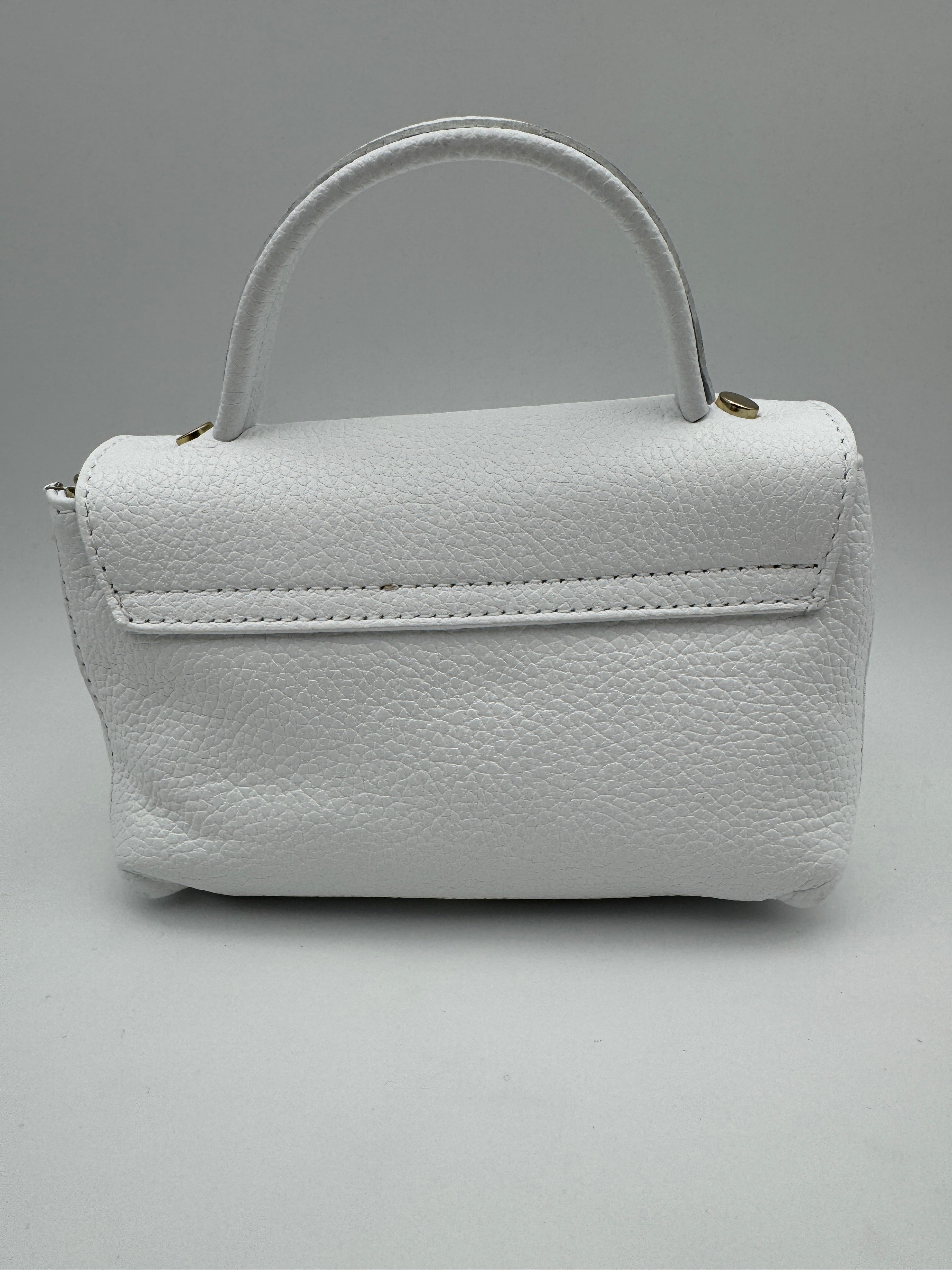Borsetta GARDENIA - in Vera Pelle Martellata Made in Italy