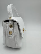 Borsetta GARDENIA - in Vera Pelle Martellata Made in Italy