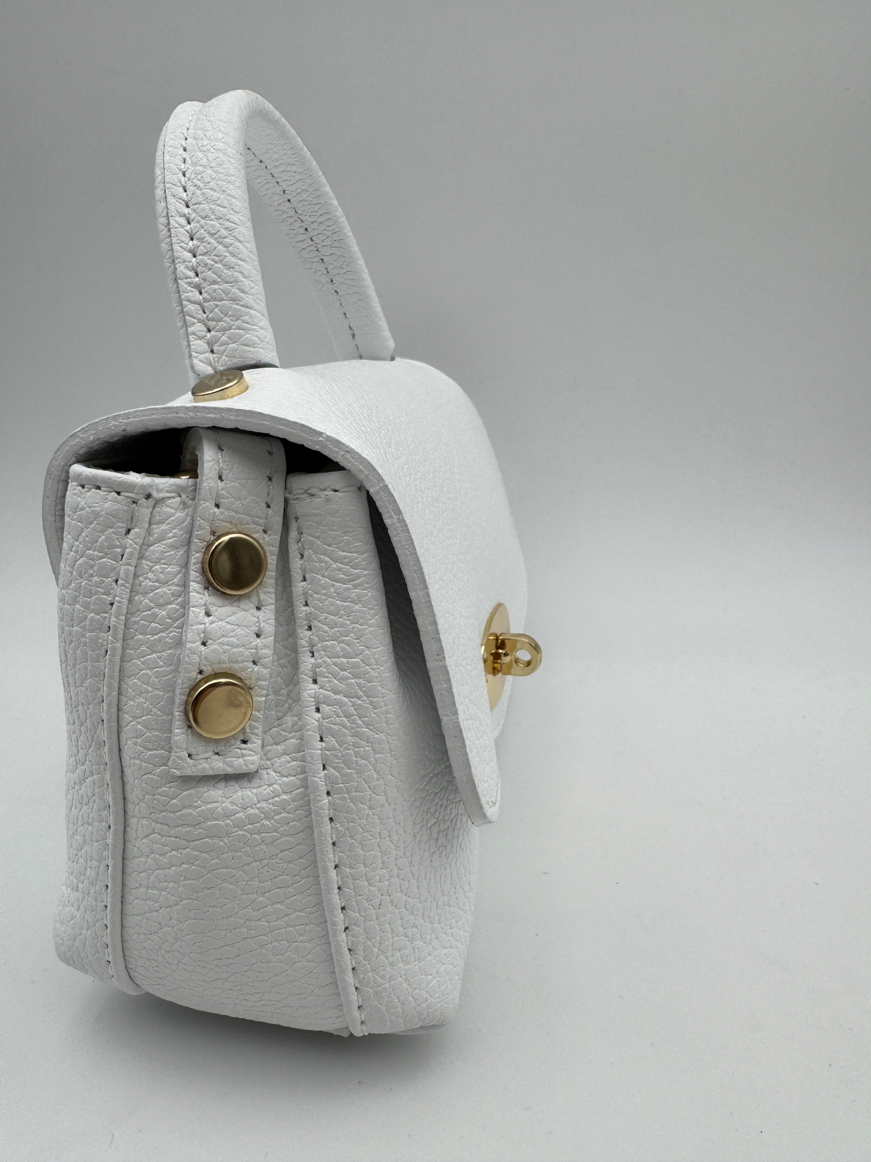 Borsetta GARDENIA - in Vera Pelle Martellata Made in Italy