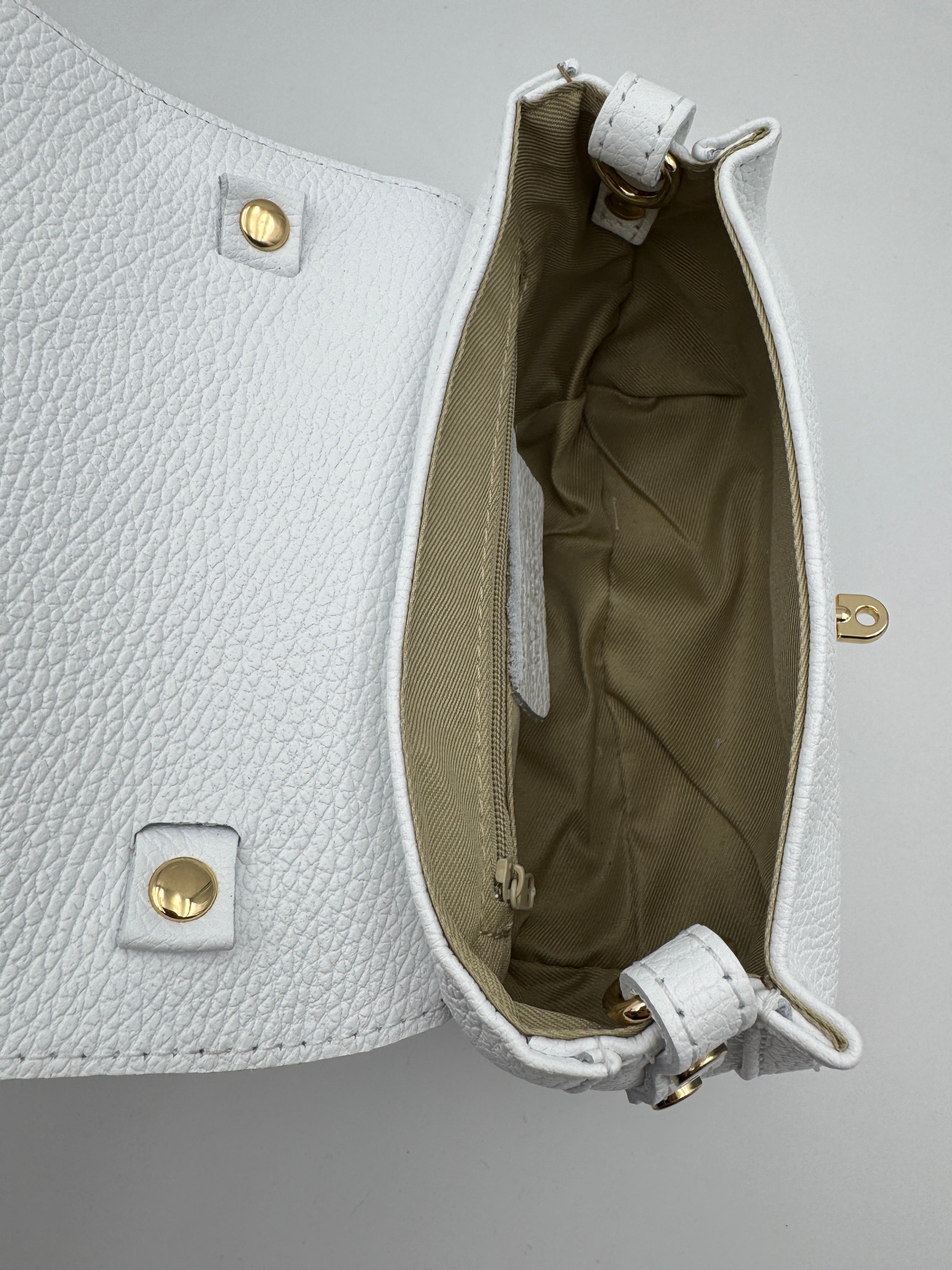 Borsetta GARDENIA - in Vera Pelle Martellata Made in Italy