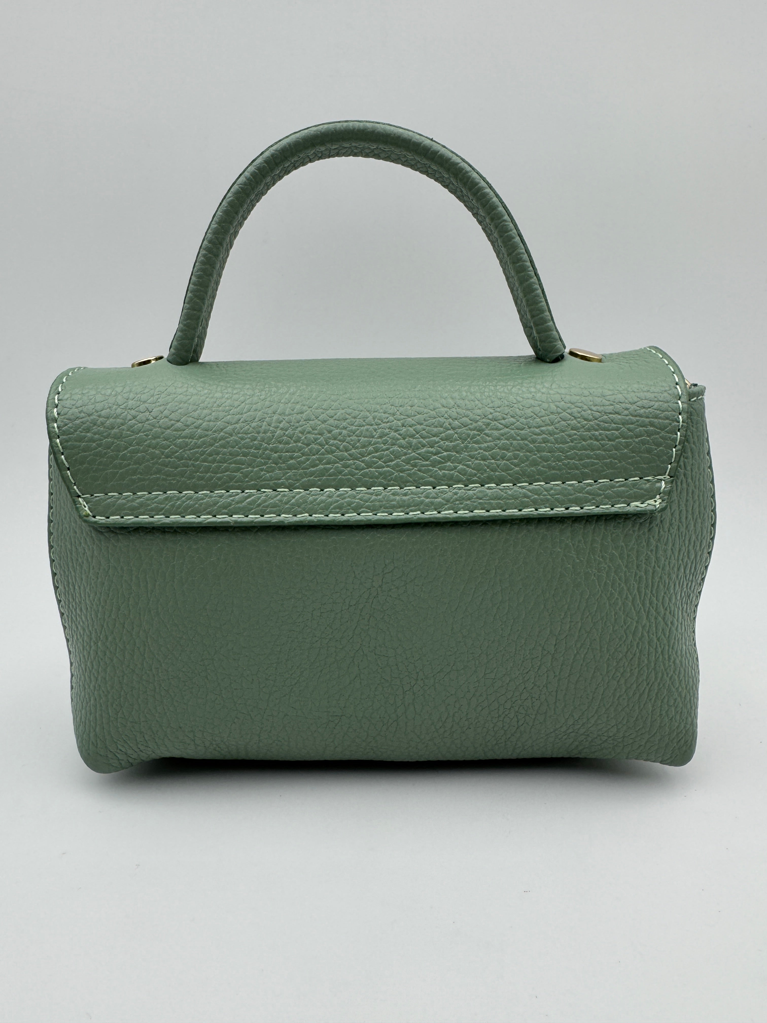 Borsetta GARDENIA - in Vera Pelle Martellata Made in Italy