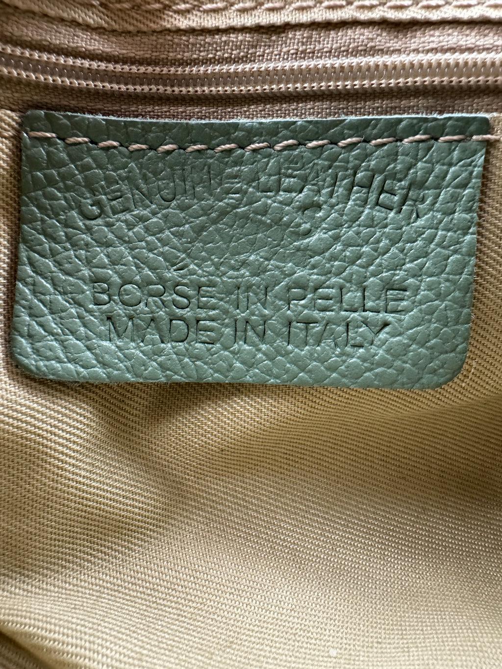 Borsetta GARDENIA - in Vera Pelle Martellata Made in Italy