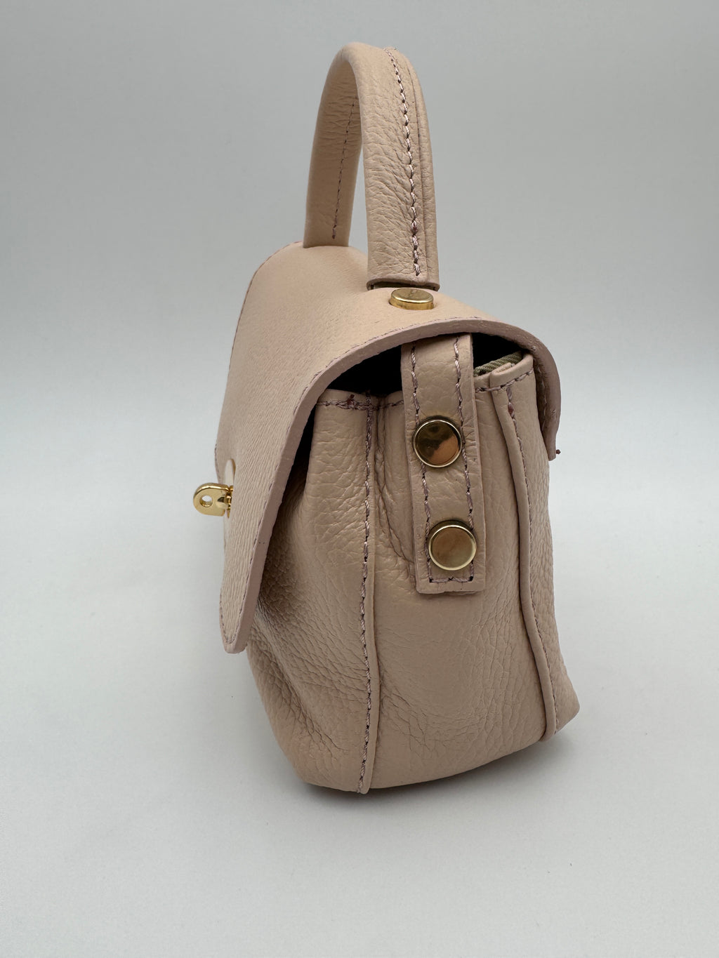 Borsetta GARDENIA - in Vera Pelle Martellata Made in Italy