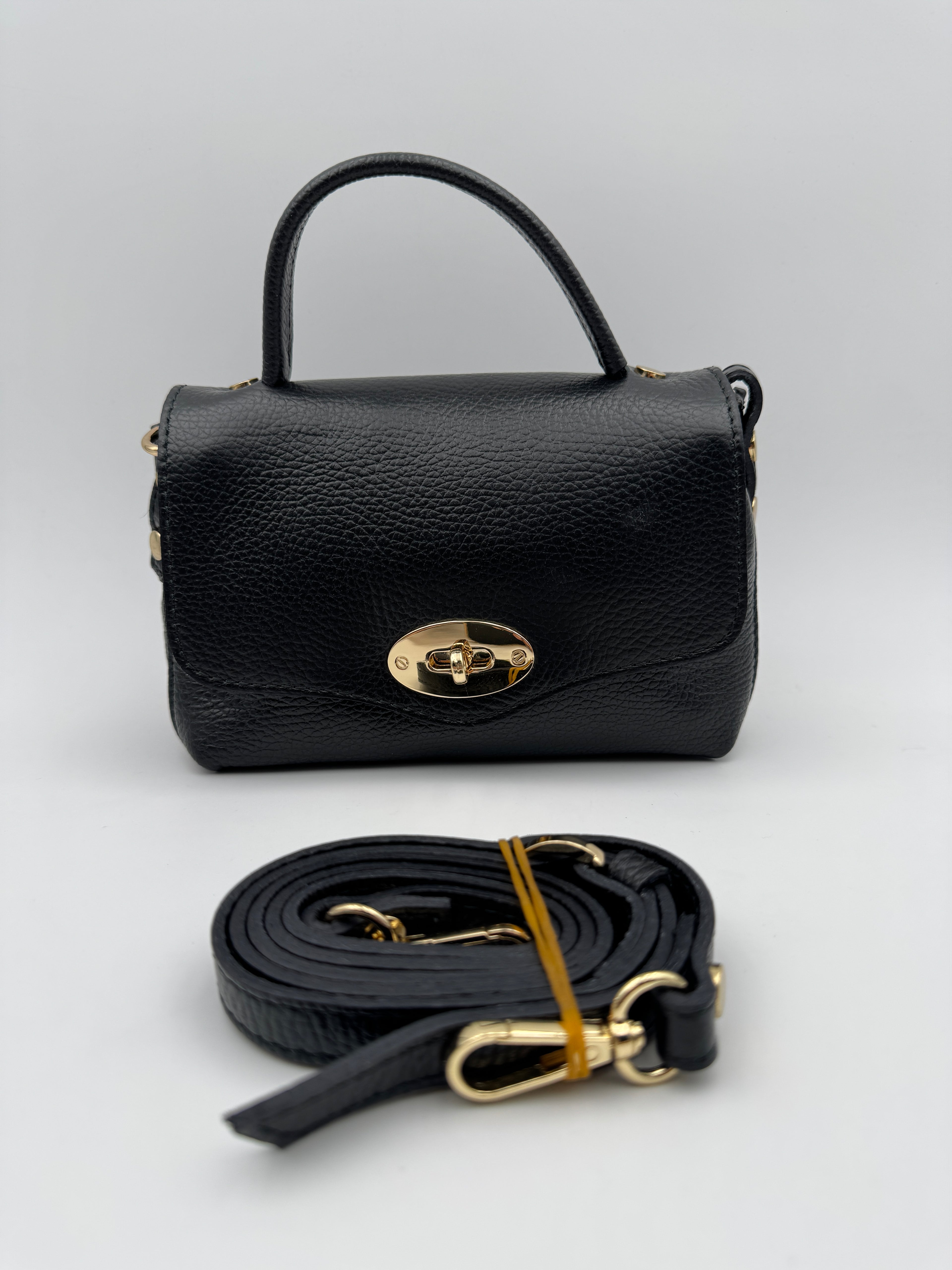 Borsetta GARDENIA - in Vera Pelle Martellata Made in Italy