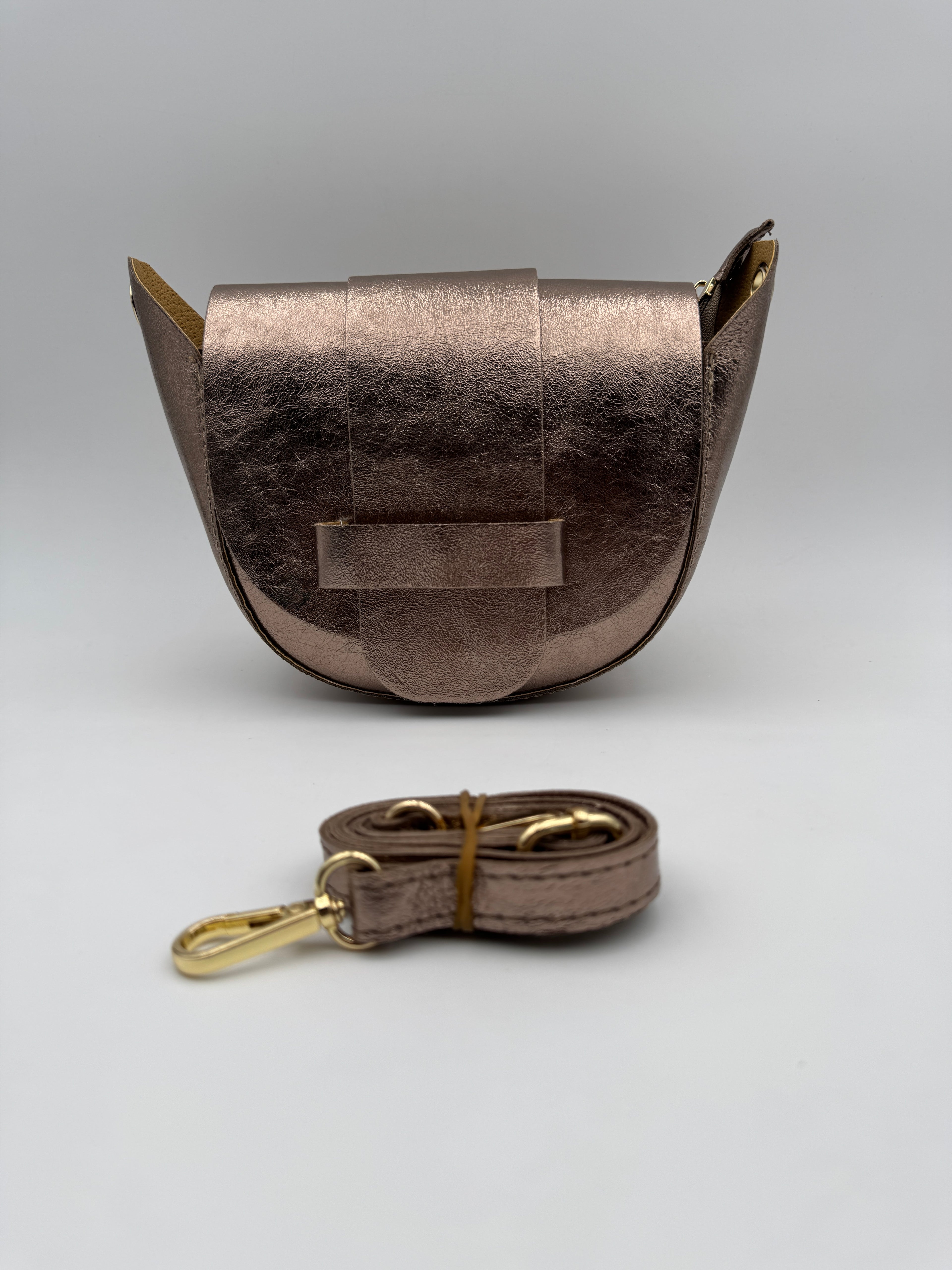 Borsa a Tracolla MARGHERITA - in Vera Pelle Martellata Made in Italy
