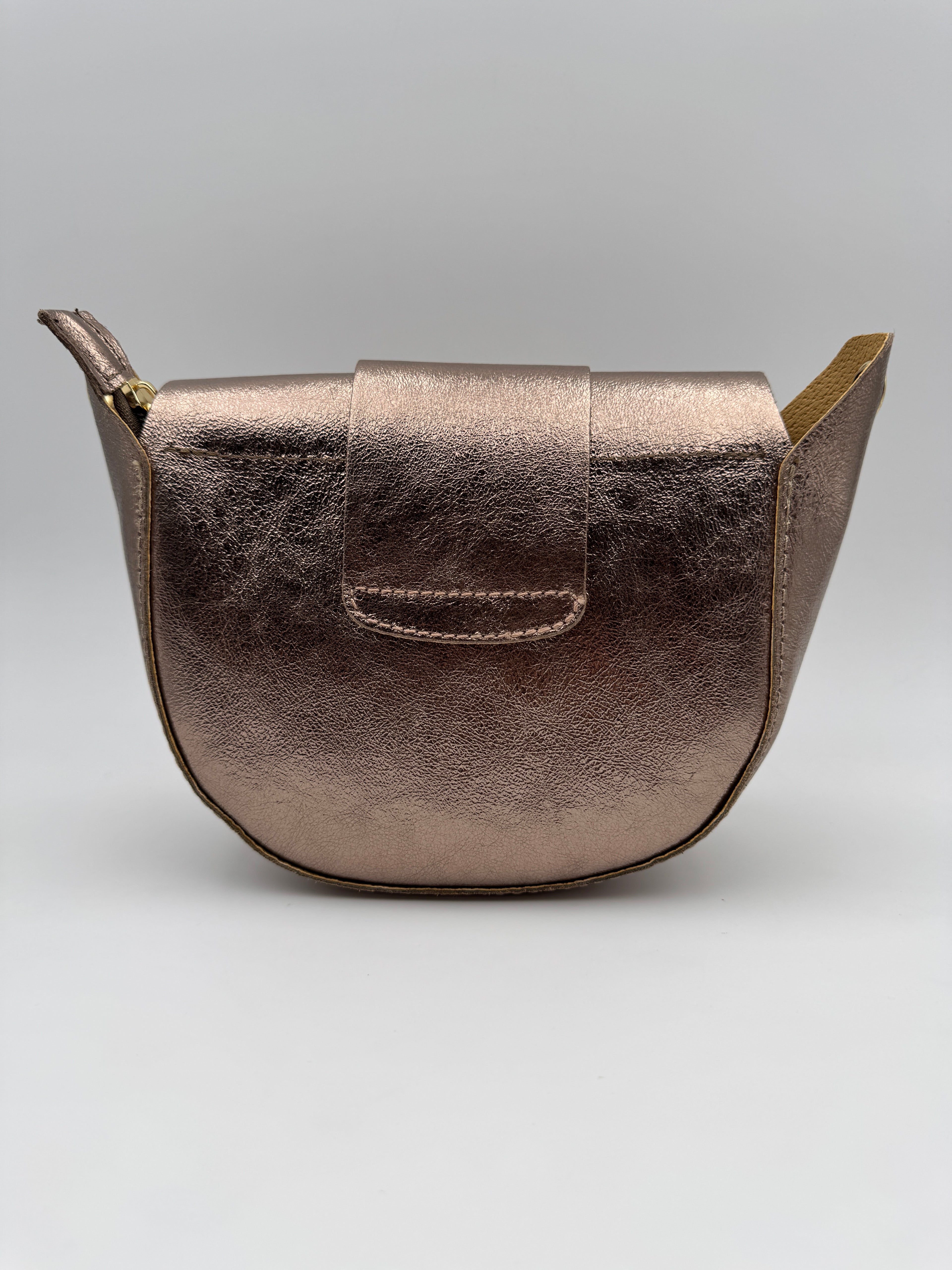 Borsa a Tracolla MARGHERITA - in Vera Pelle Martellata Made in Italy