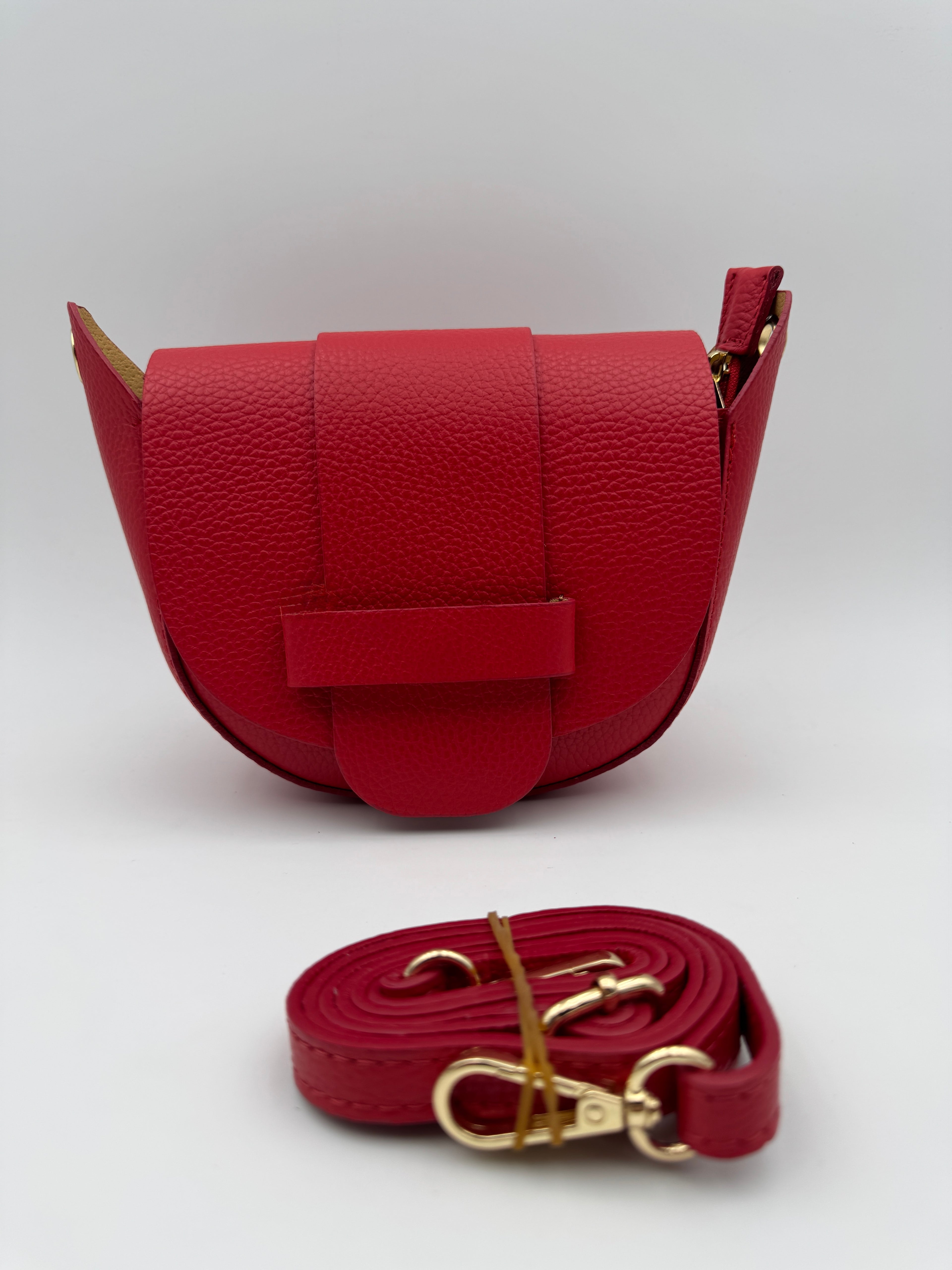 Borsa a Tracolla MARGHERITA - in Vera Pelle Martellata Made in Italy