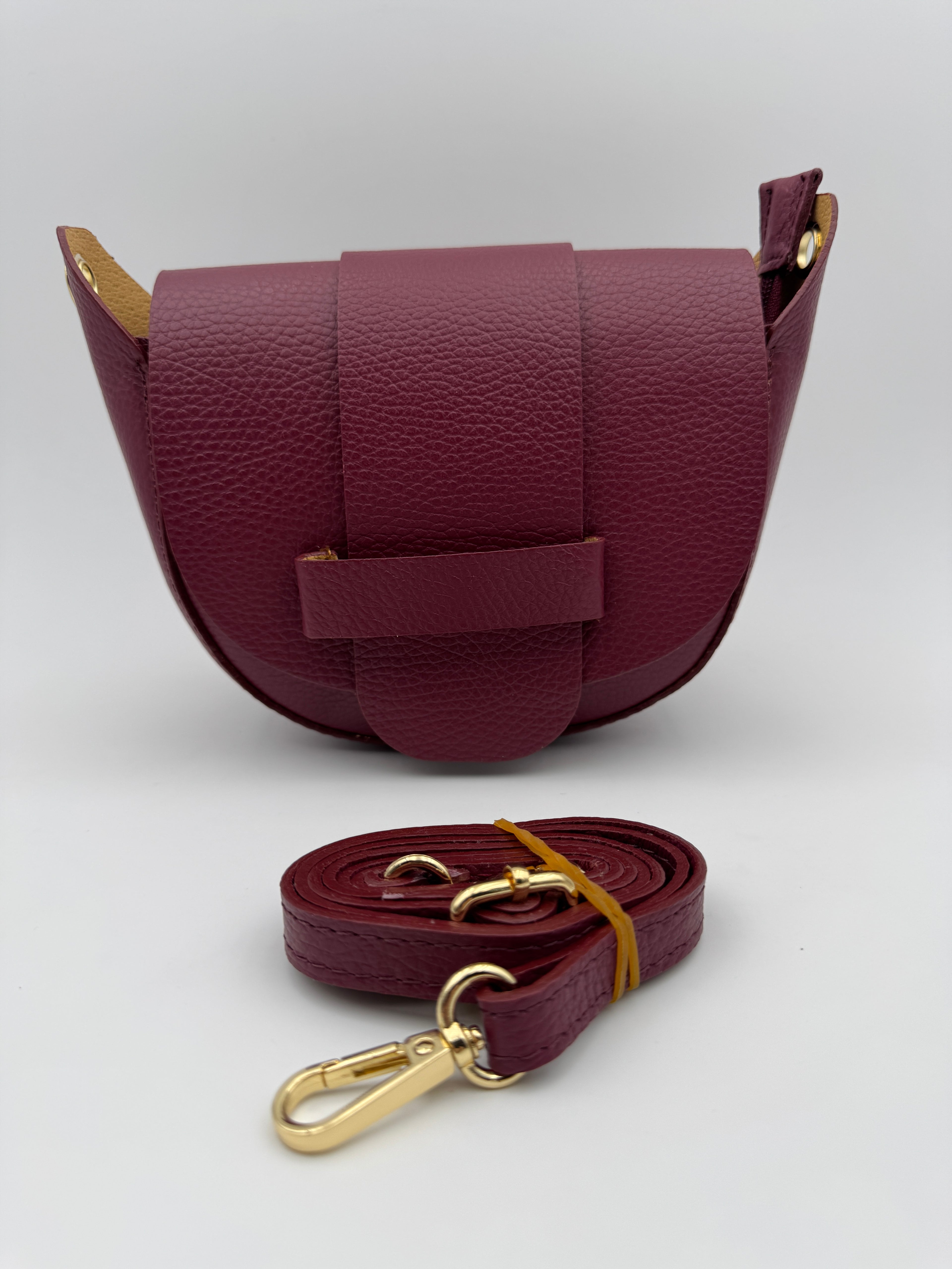 Borsa a Tracolla MARGHERITA - in Vera Pelle Martellata Made in Italy