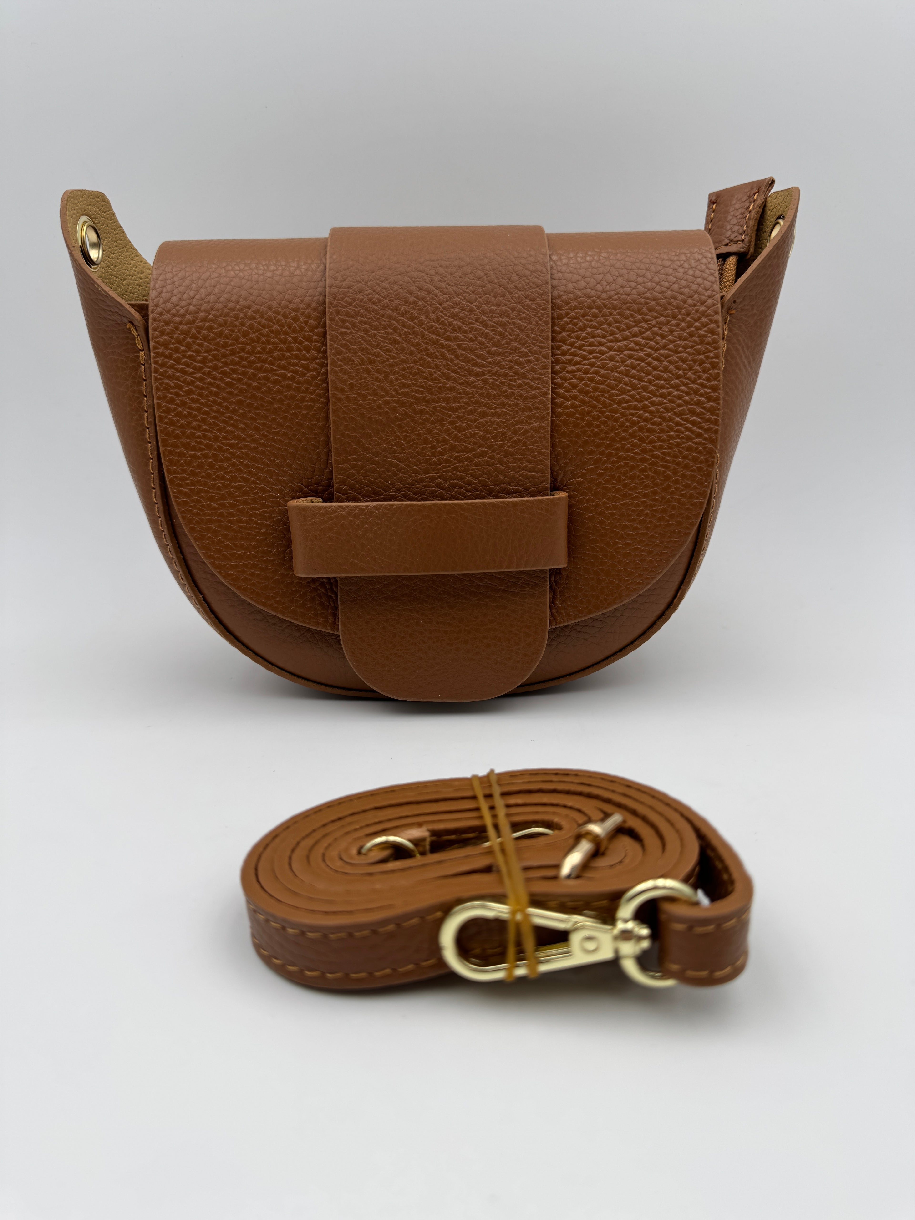 Borsa a Tracolla MARGHERITA - in Vera Pelle Martellata Made in Italy