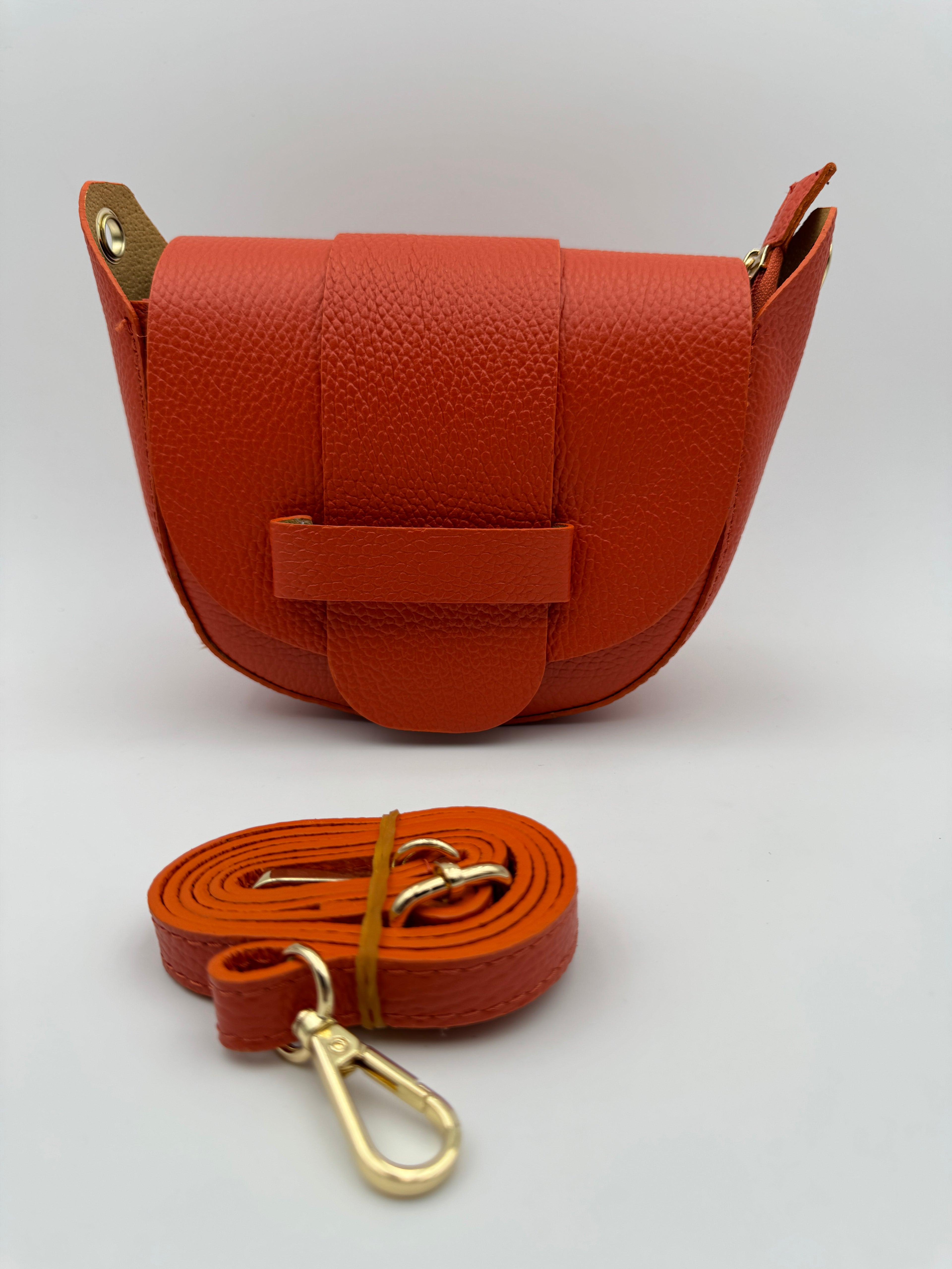 Borsa a Tracolla MARGHERITA - in Vera Pelle Martellata Made in Italy