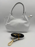 Borsa a Spalla MAGNOLIA - in Vera Pelle Martellata Made in Italy
