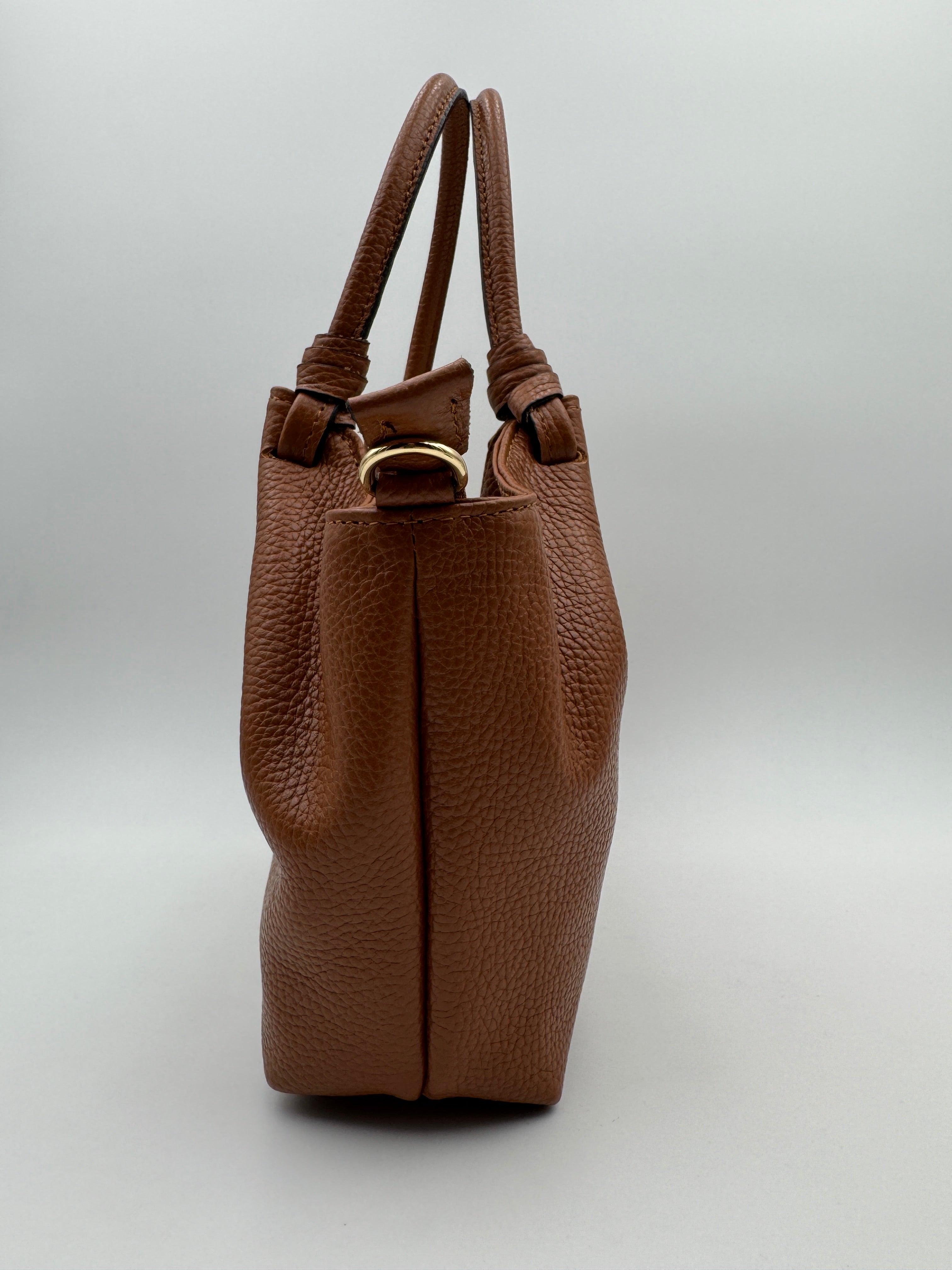 Borsa a Spalla MAGNOLIA - in Vera Pelle Martellata Made in Italy