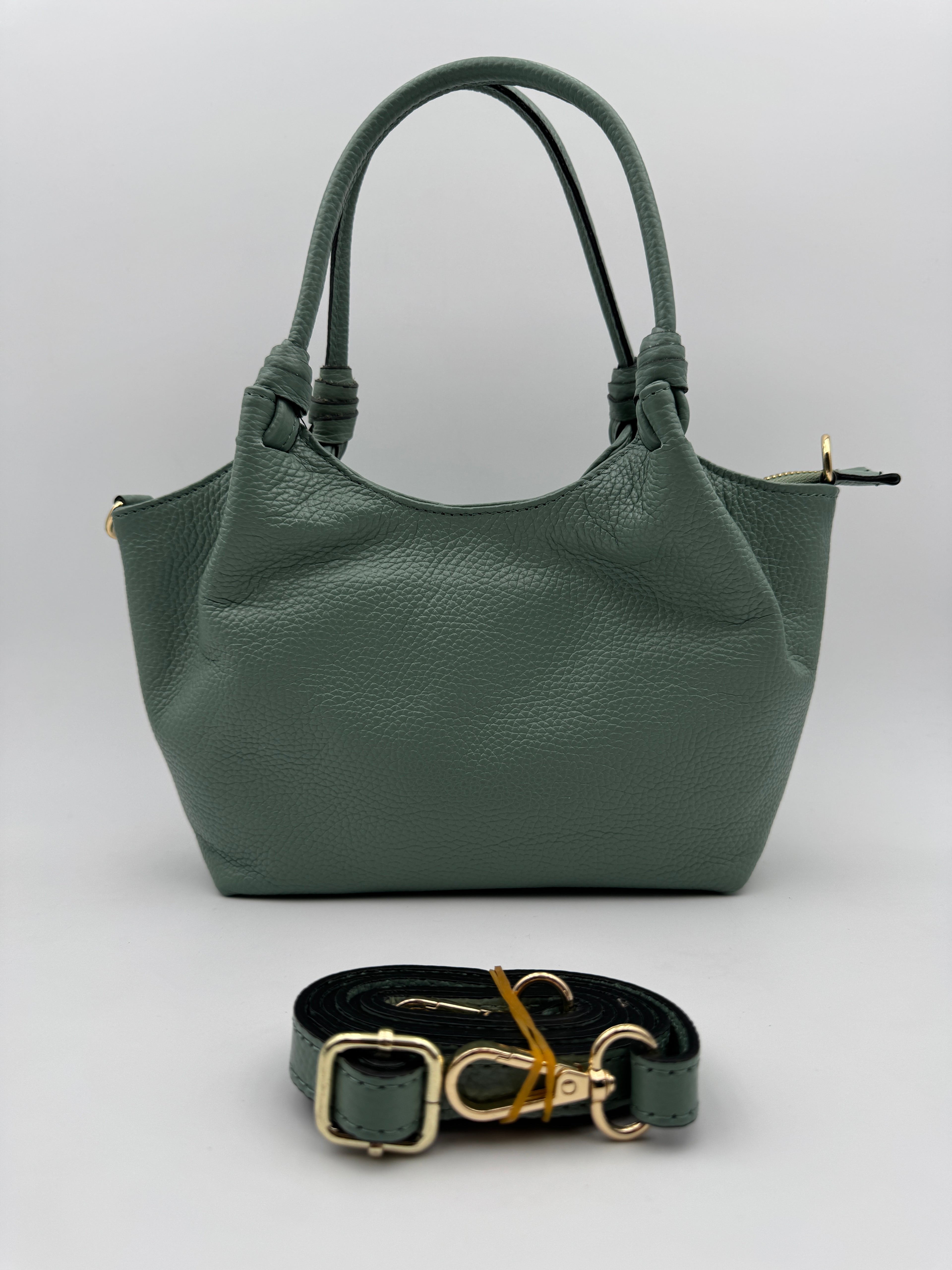 Borsa a Spalla MAGNOLIA - in Vera Pelle Martellata Made in Italy