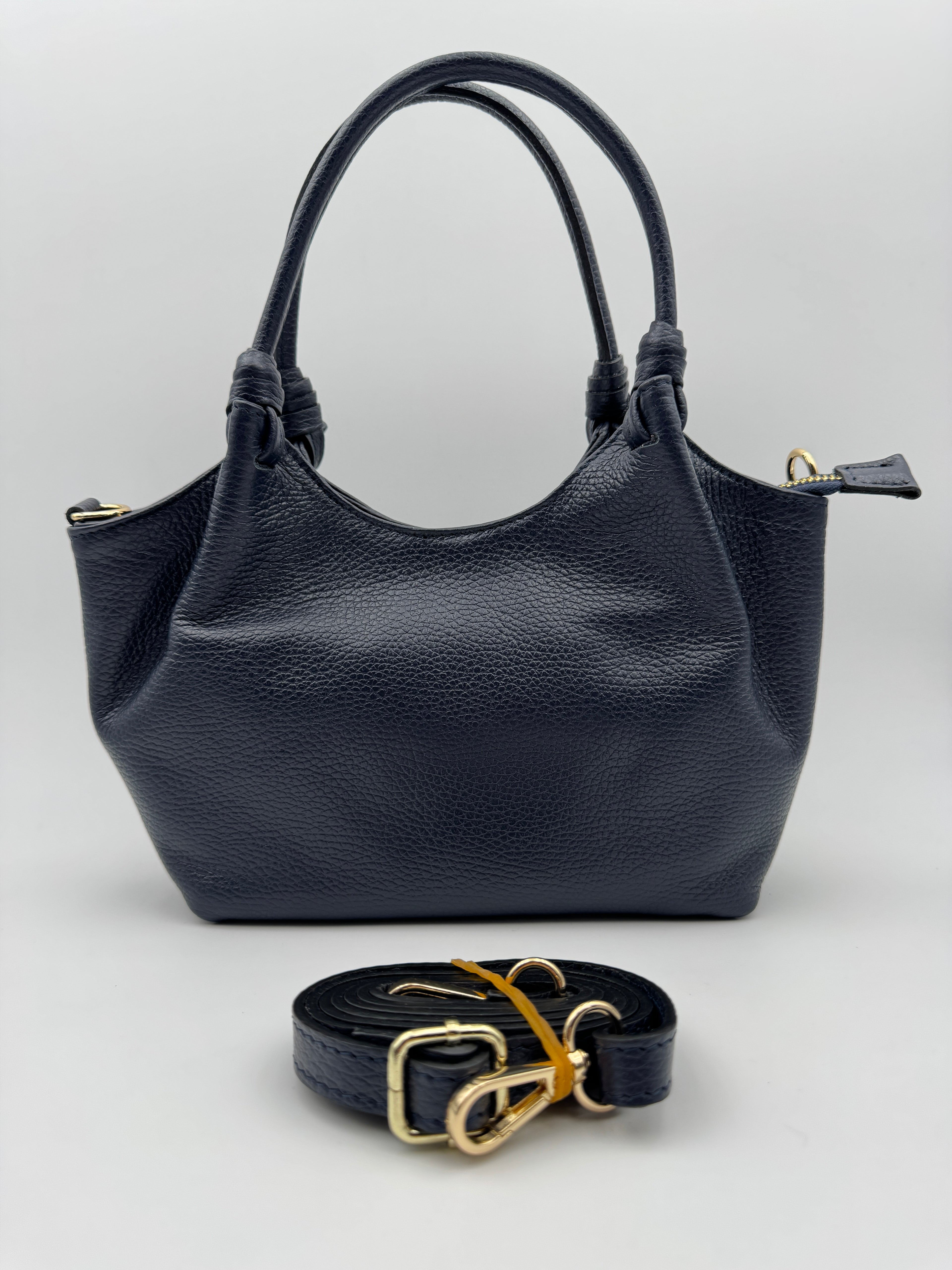 Borsa a Spalla MAGNOLIA - in Vera Pelle Martellata Made in Italy