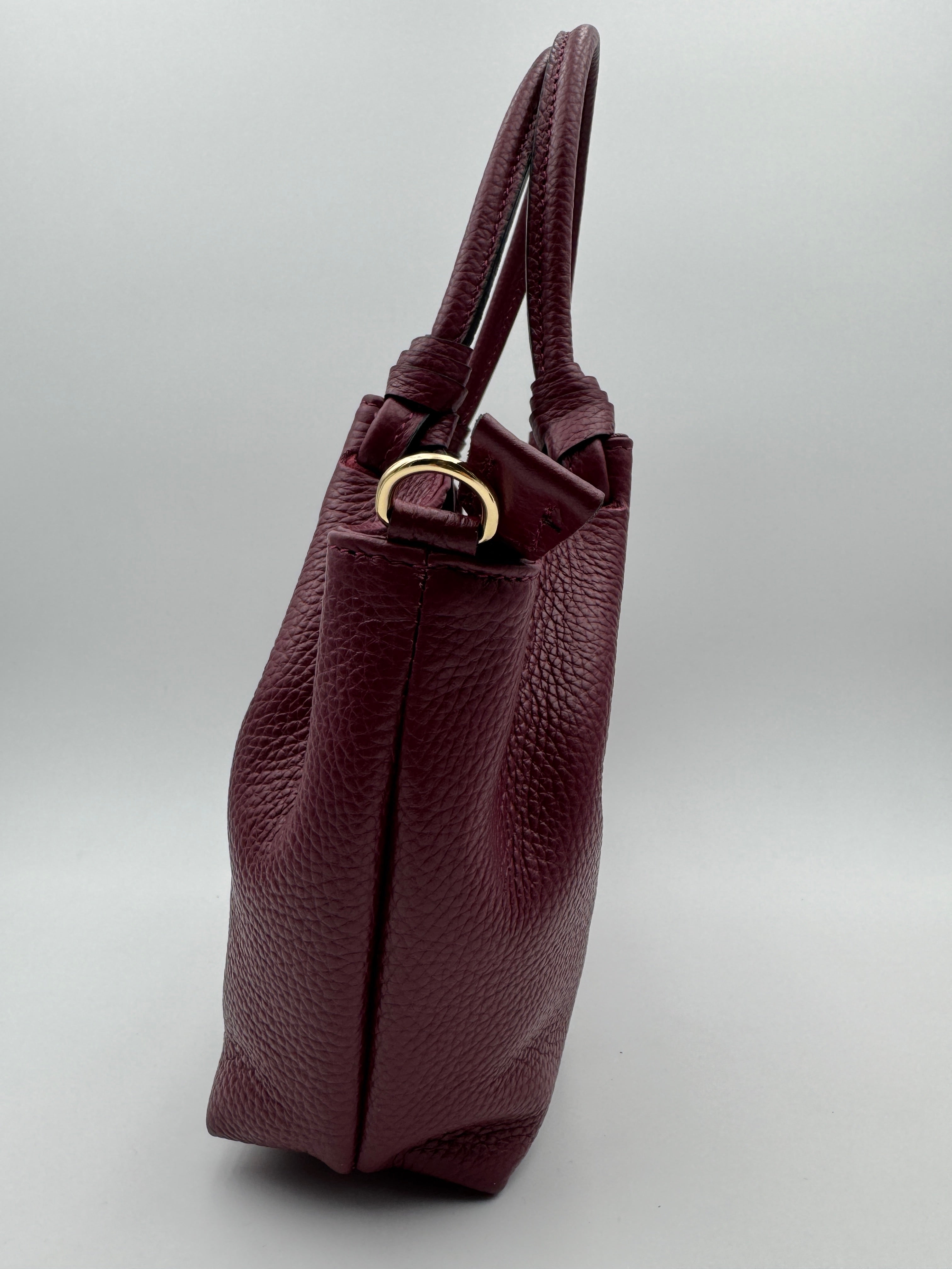 Borsa a Spalla MAGNOLIA - in Vera Pelle Martellata Made in Italy