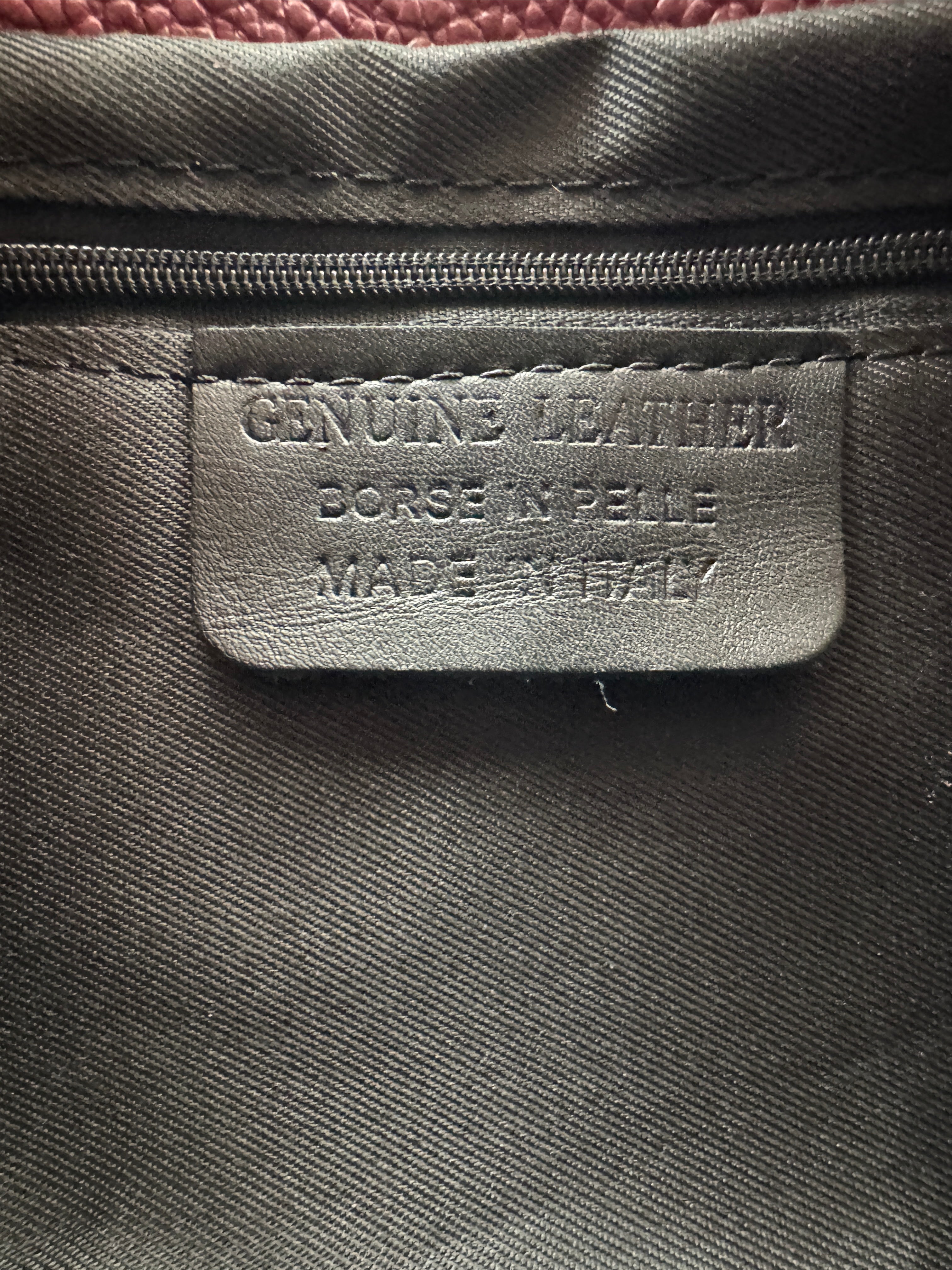 Borsa a Spalla MAGNOLIA - in Vera Pelle Martellata Made in Italy