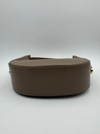 Borsa Mezzaluna GLICINE - in Vera Pelle Martellata Made in Italy