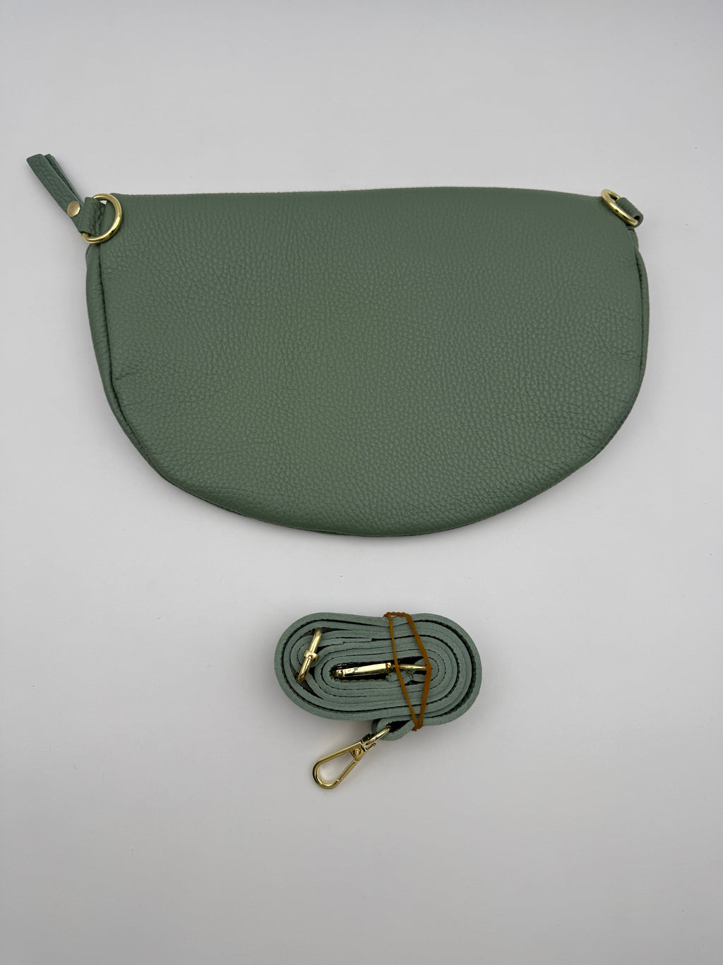 Marsupio Tulipano L - in Vera Pelle Martellata Made in Italy