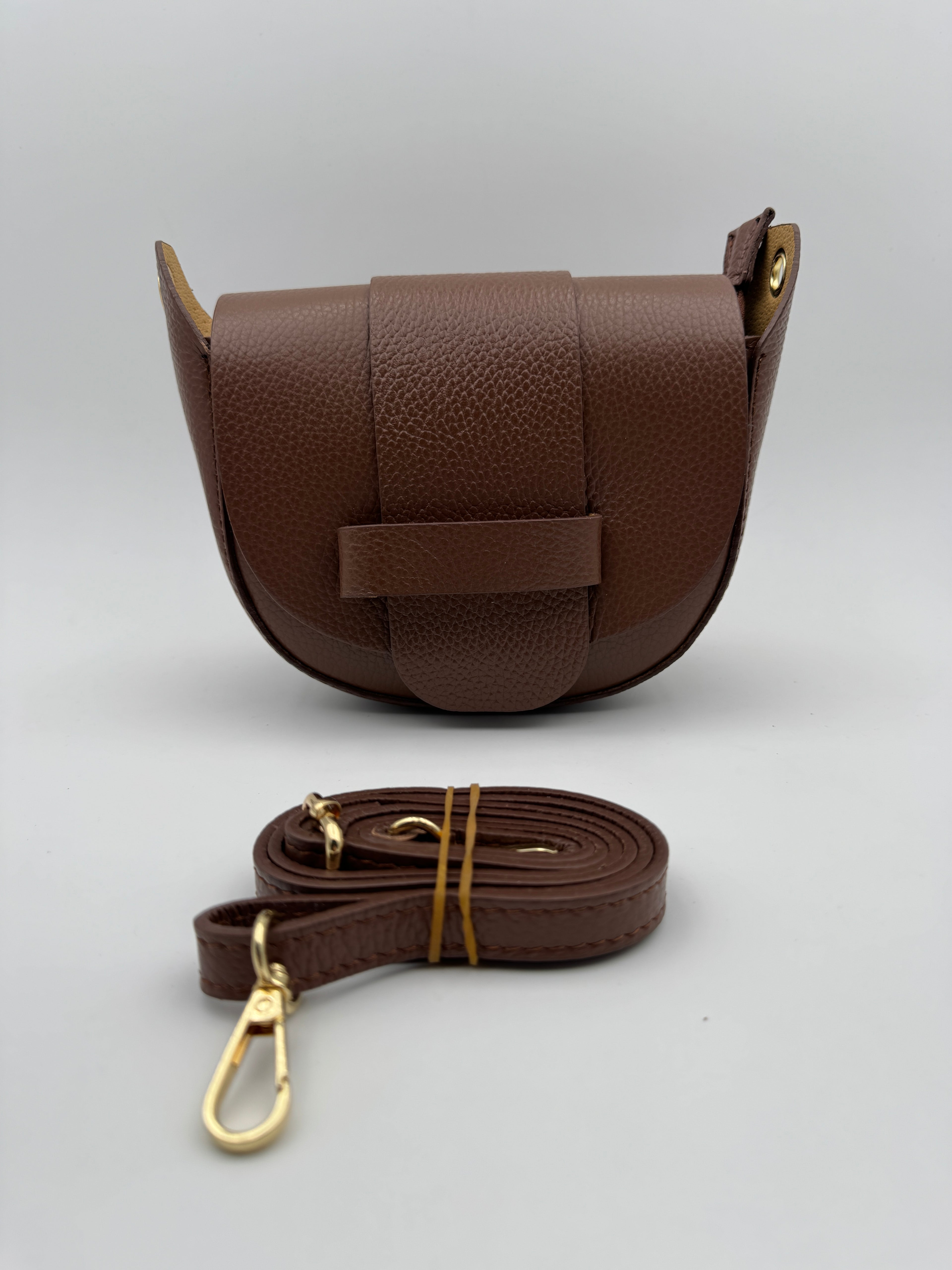 Borsa a Tracolla MARGHERITA - in Vera Pelle Martellata Made in Italy