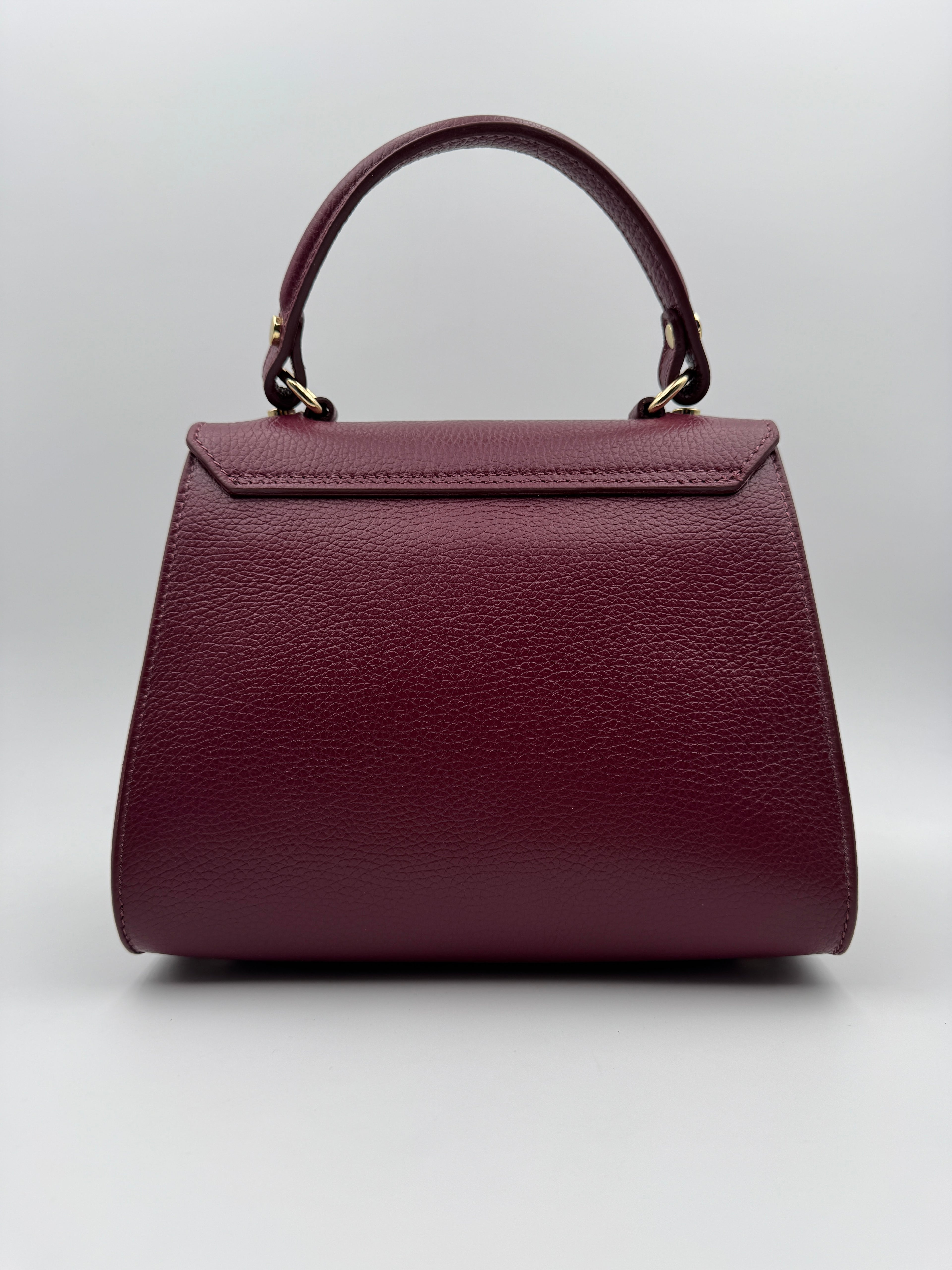 Borsa GIGLIO - in Vera Pelle Martellata Made in Italy