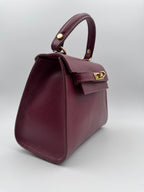 Borsa GIGLIO - in Vera Pelle Martellata Made in Italy