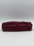 Borsa Pouch PEONIA - in Vera Pelle Martellata Made in Italy