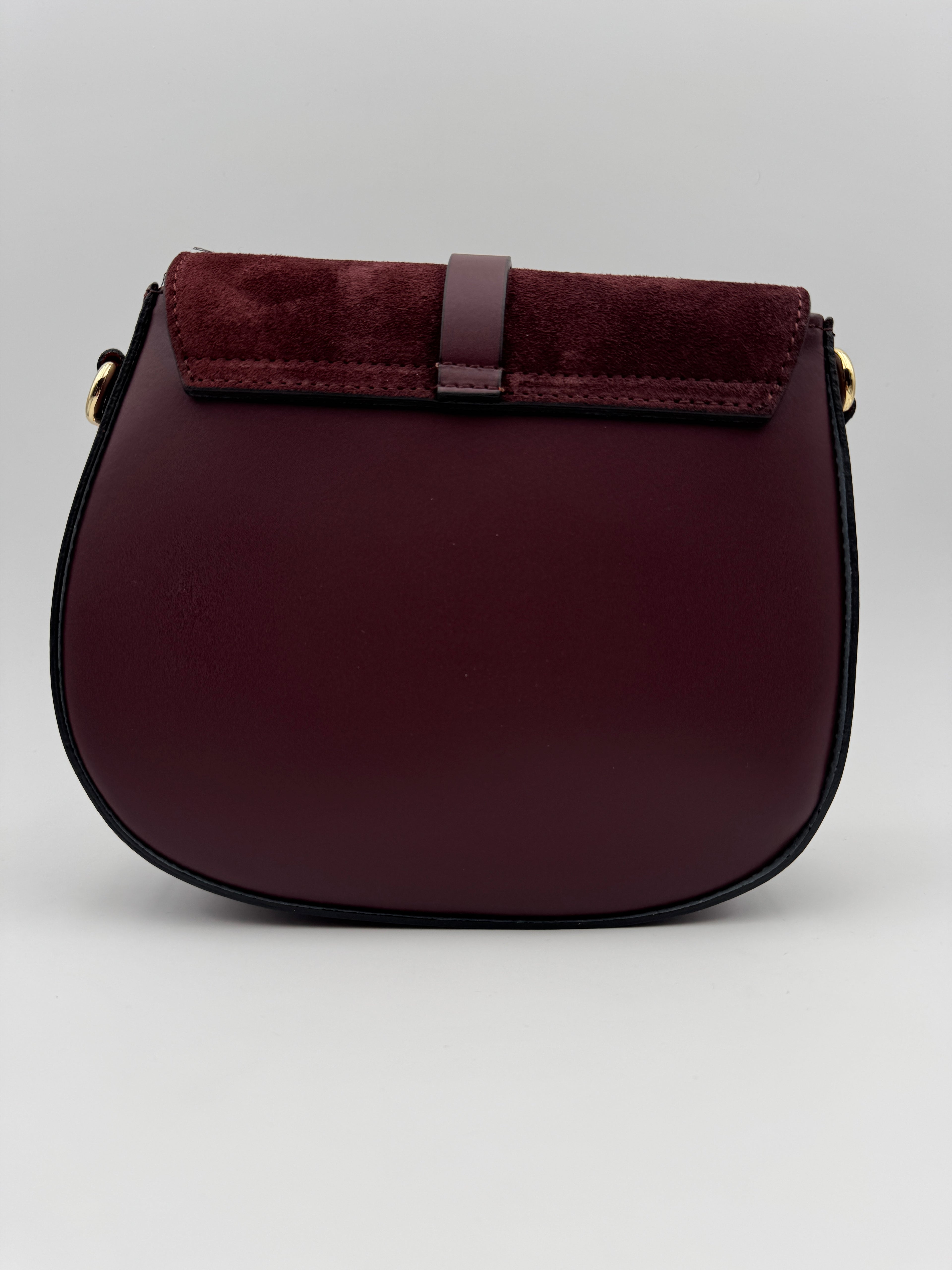 Borsa con Tracolla FRESIA - in Vera Pelle Martellata e Scamosciata Made in Italy