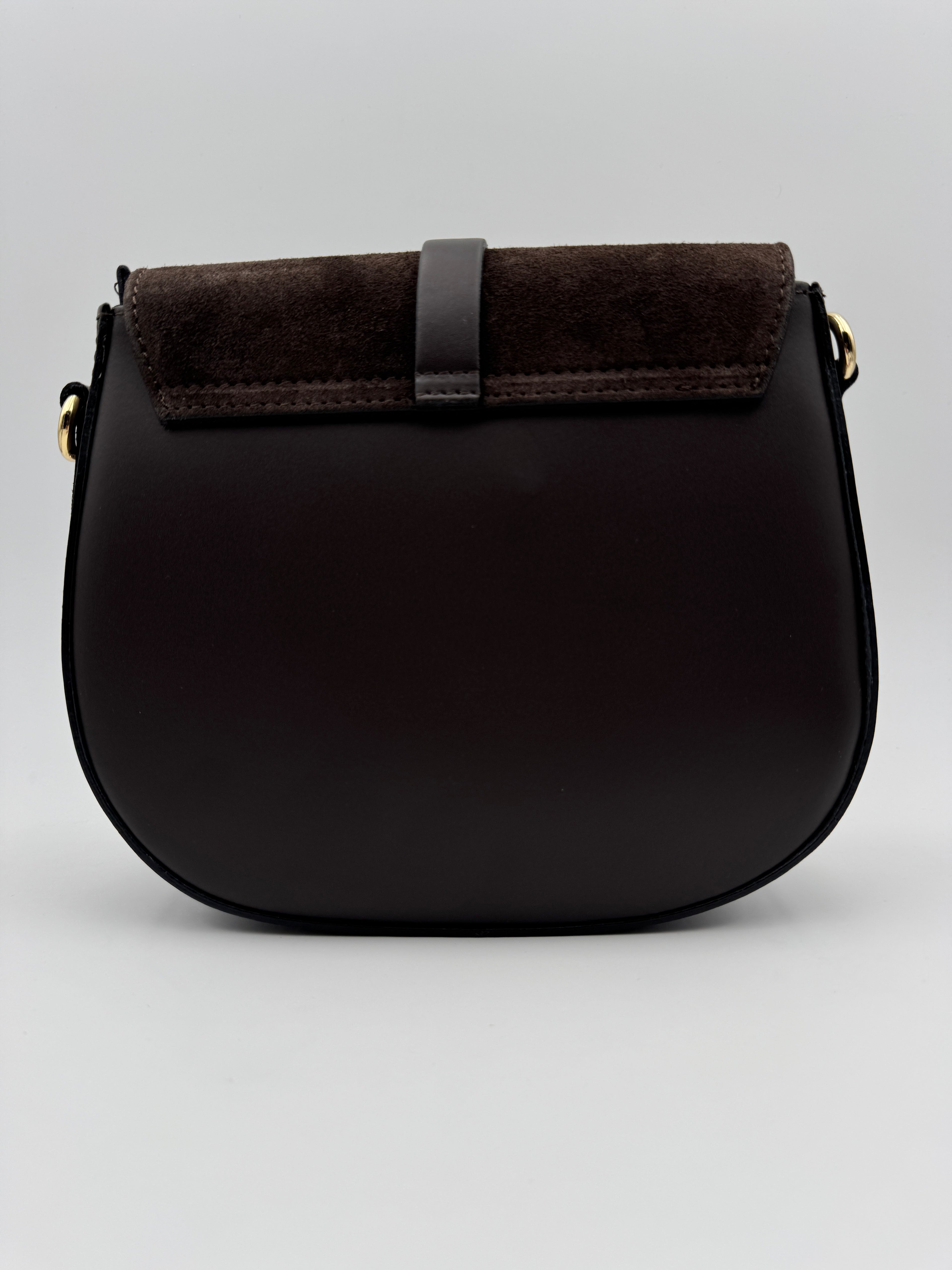 Borsa con Tracolla FRESIA - in Vera Pelle Martellata e Scamosciata Made in Italy
