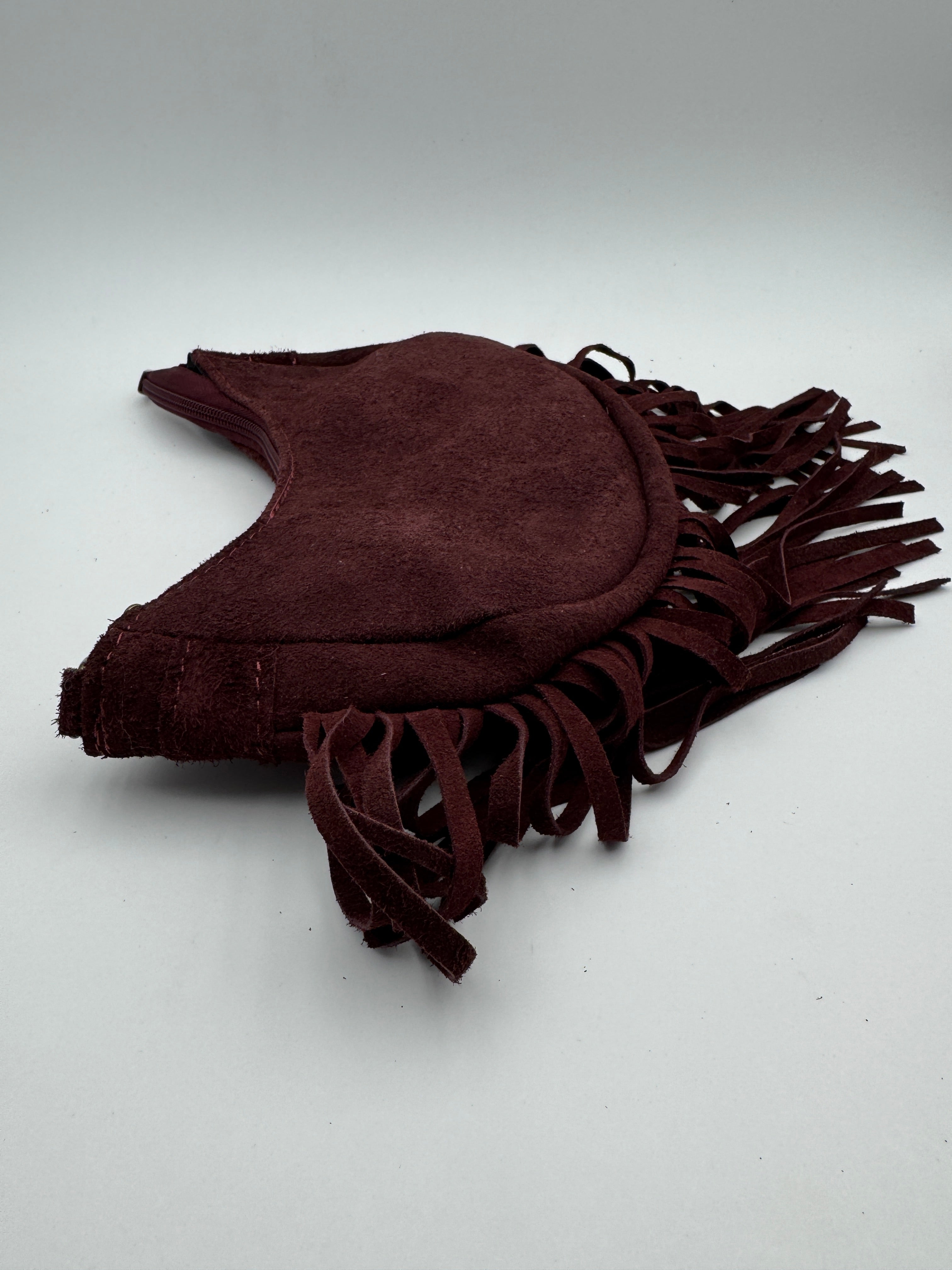 Borsa a Mezzaluna GINESTRA - in Vera Pelle Scamosciata Made in Italy