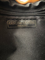 Borsa a Mezzaluna GINESTRA - in Vera Pelle Scamosciata Made in Italy