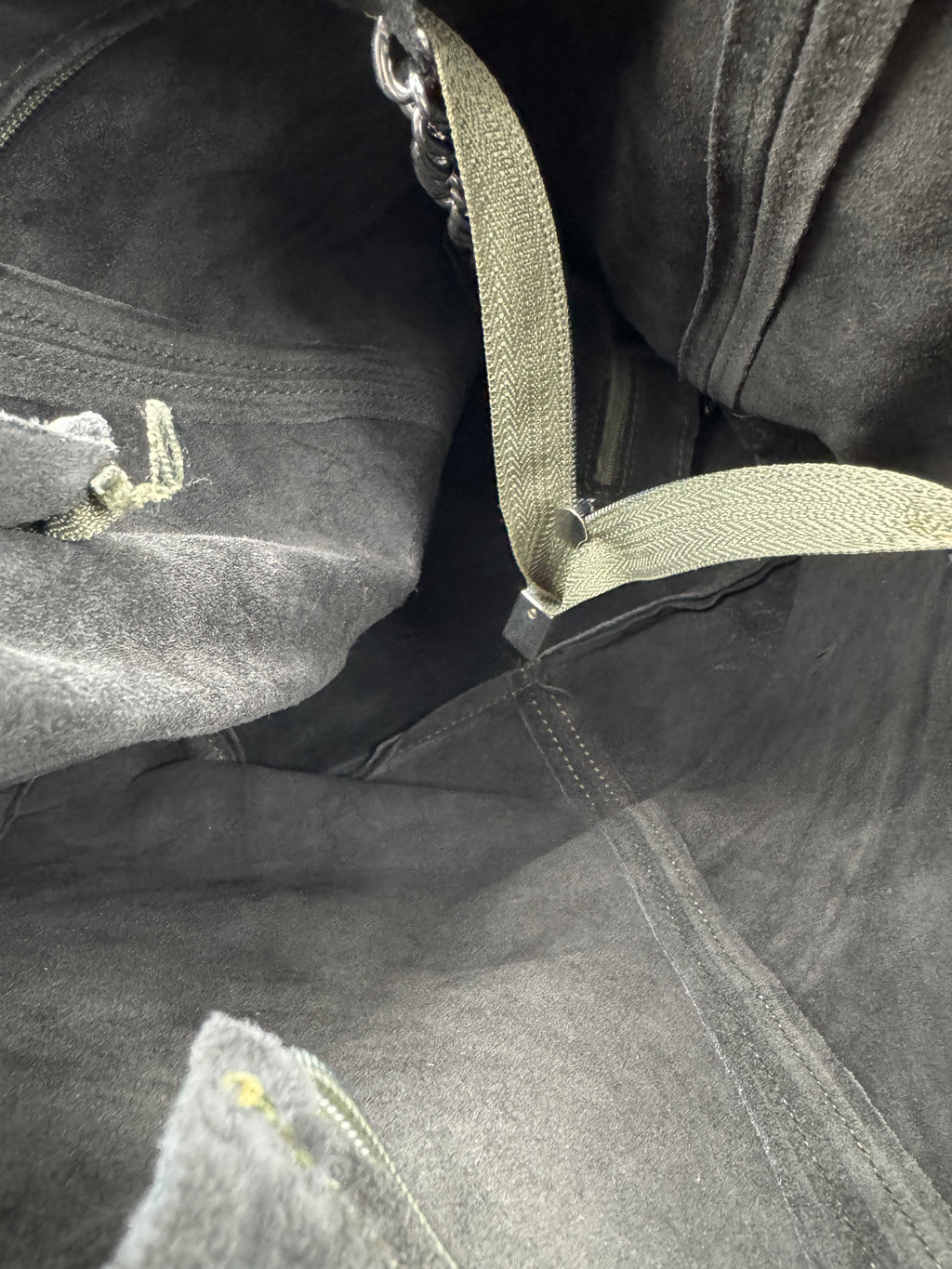 Borsa Hobo LAVANDA - in Vera Pelle Scamosciata Made in Italy