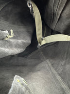 Borsa Hobo LAVANDA - in Vera Pelle Scamosciata Made in Italy