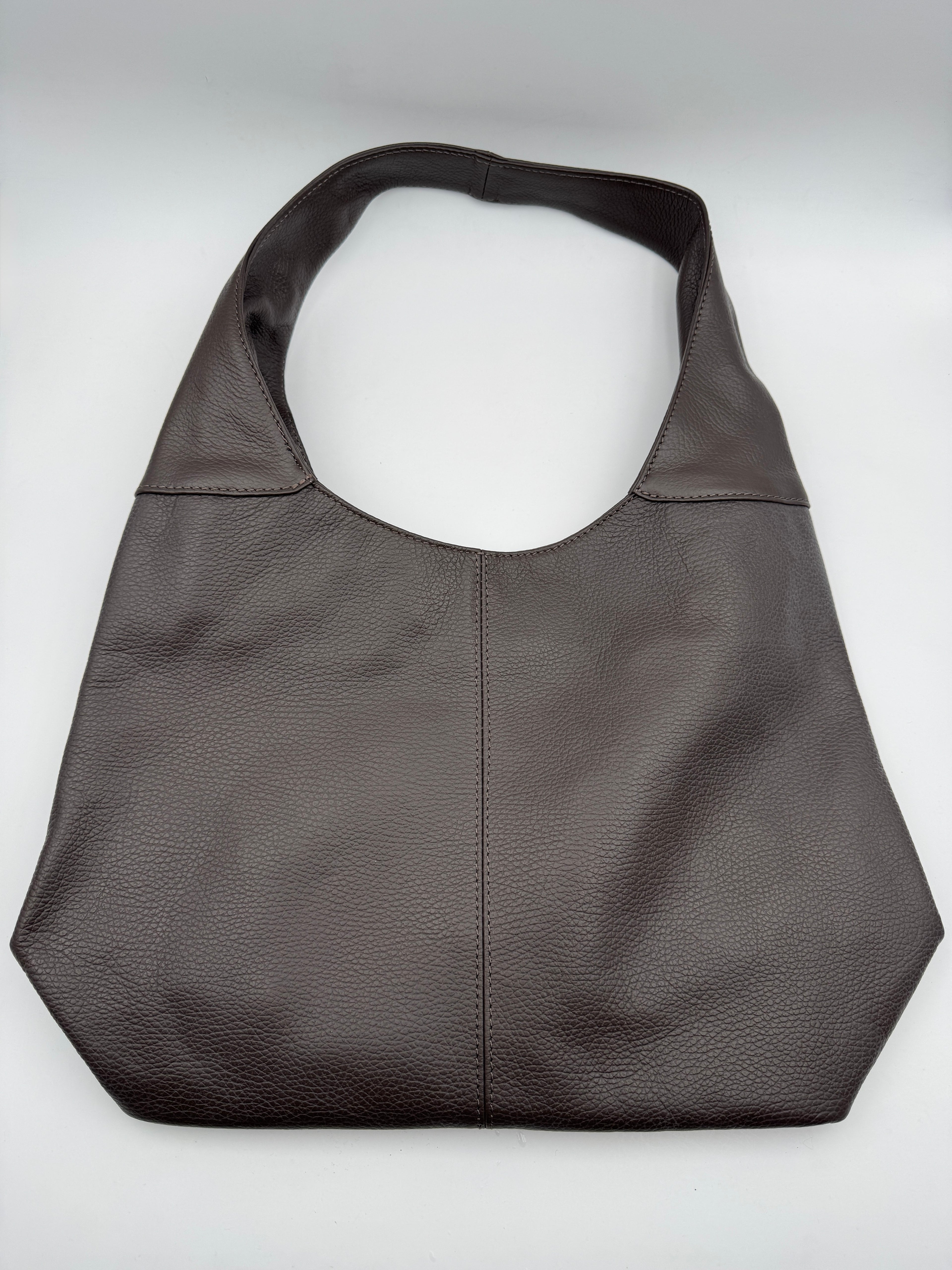 Borsa Tote LOTO - in Vera Pelle Martellata Made in Italy