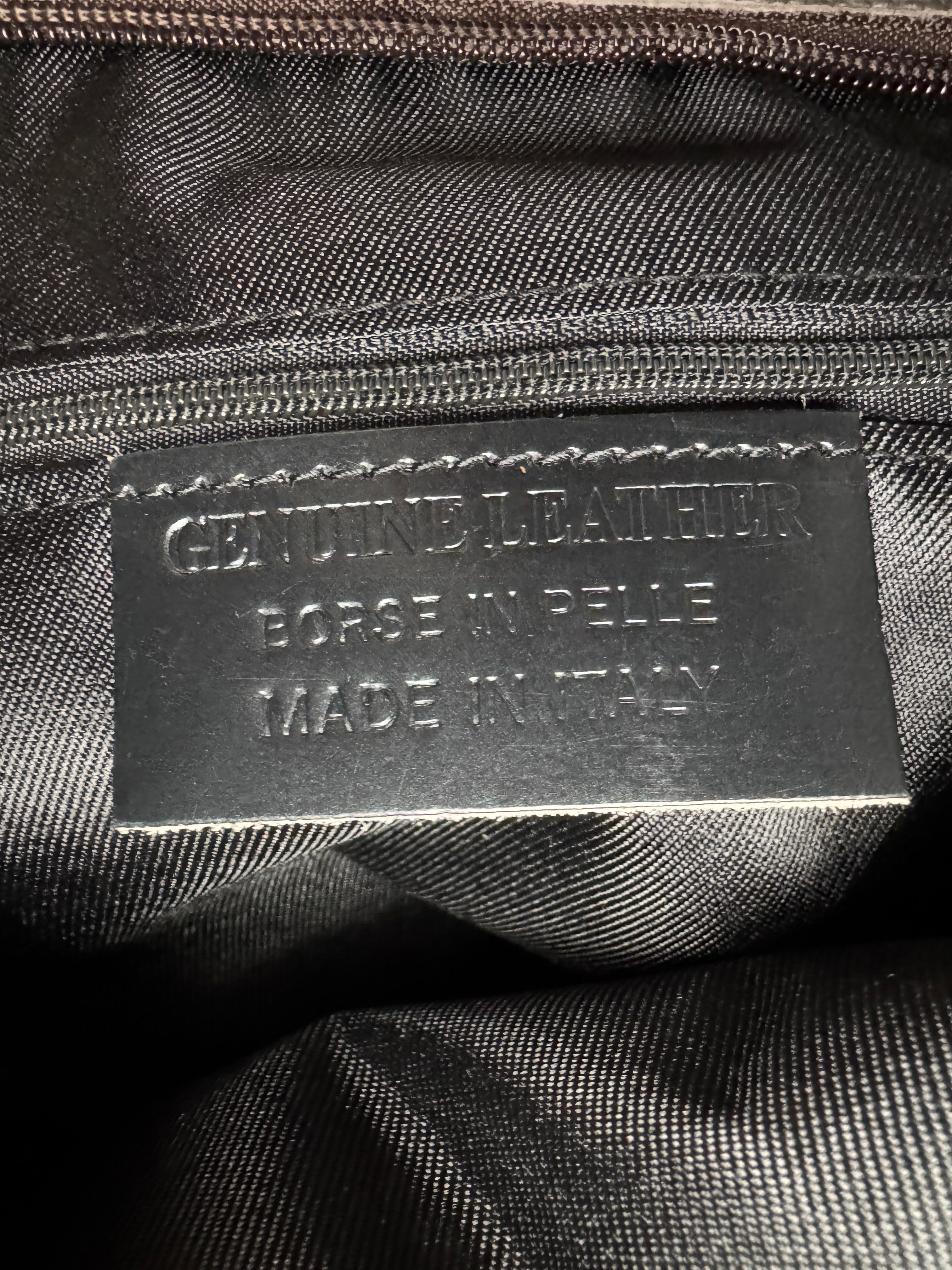 Borsa Tote LOTO - in Vera Pelle Martellata Made in Italy