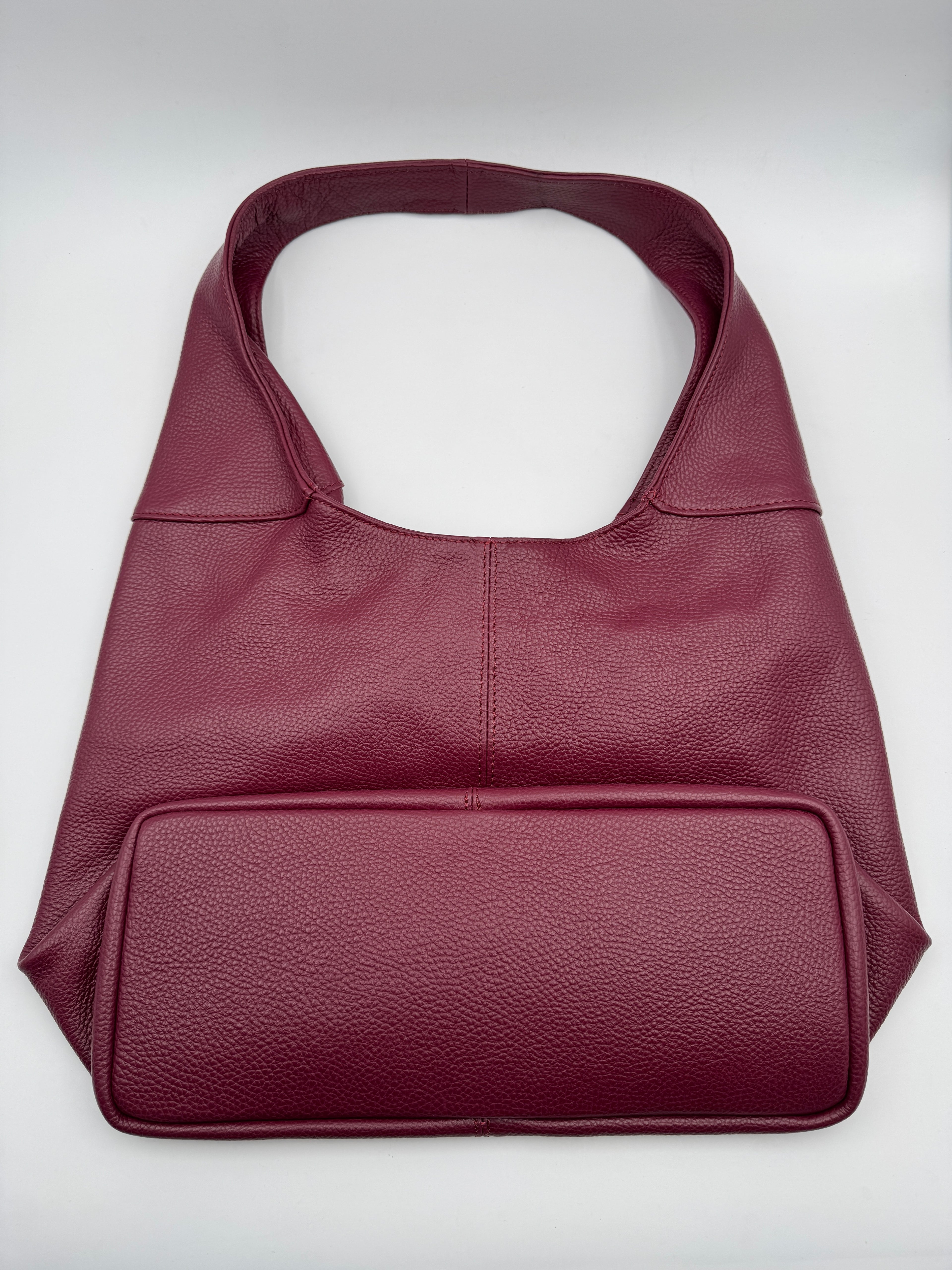 Borsa Tote LOTO - in Vera Pelle Martellata Made in Italy